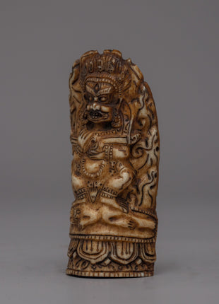 Mahakala Bone Stamp | Handcrafted from Ethically Sourced Buffalo Bone