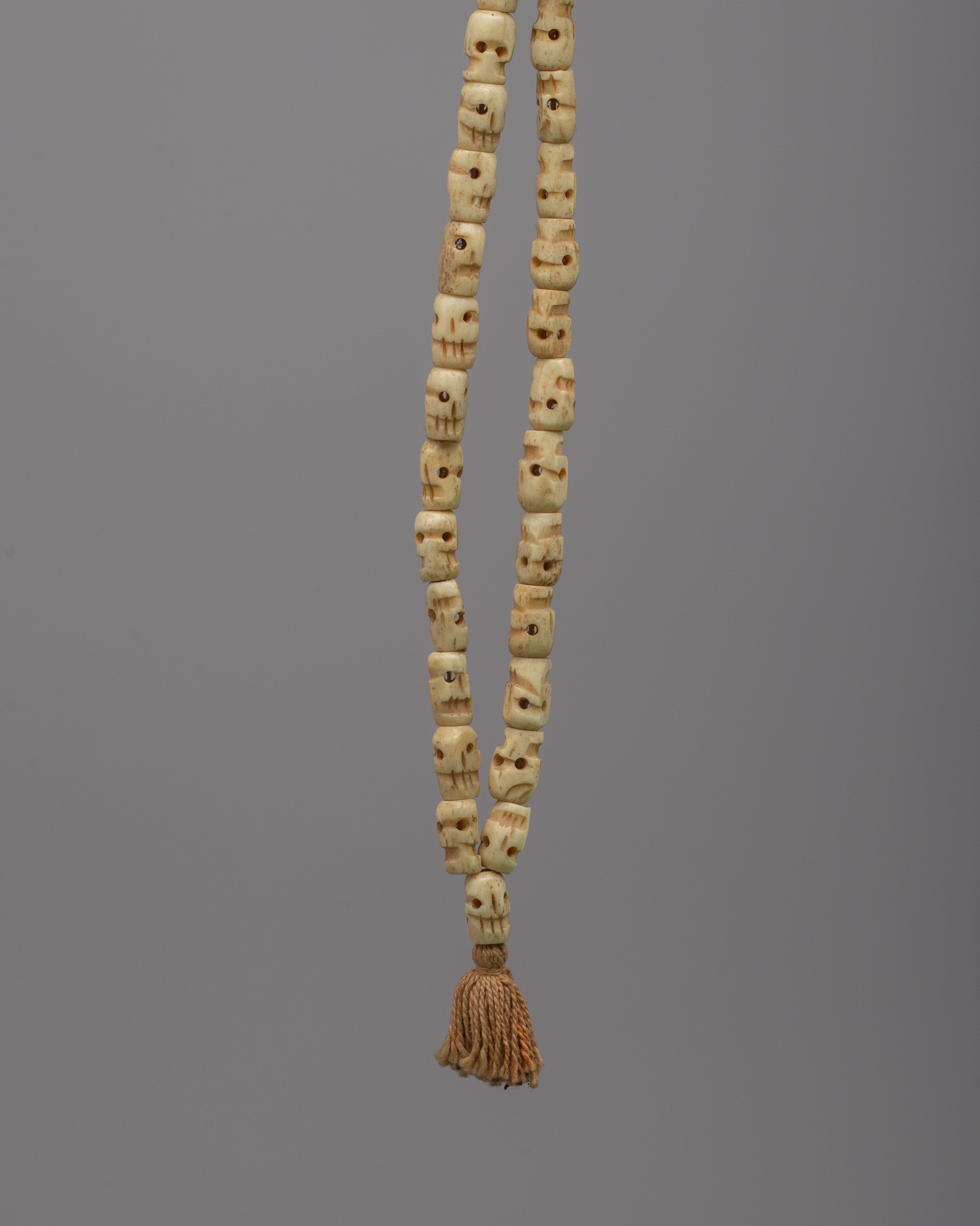 Bone Skull Mala Beads | Buffalo Bone Beads for Meditation