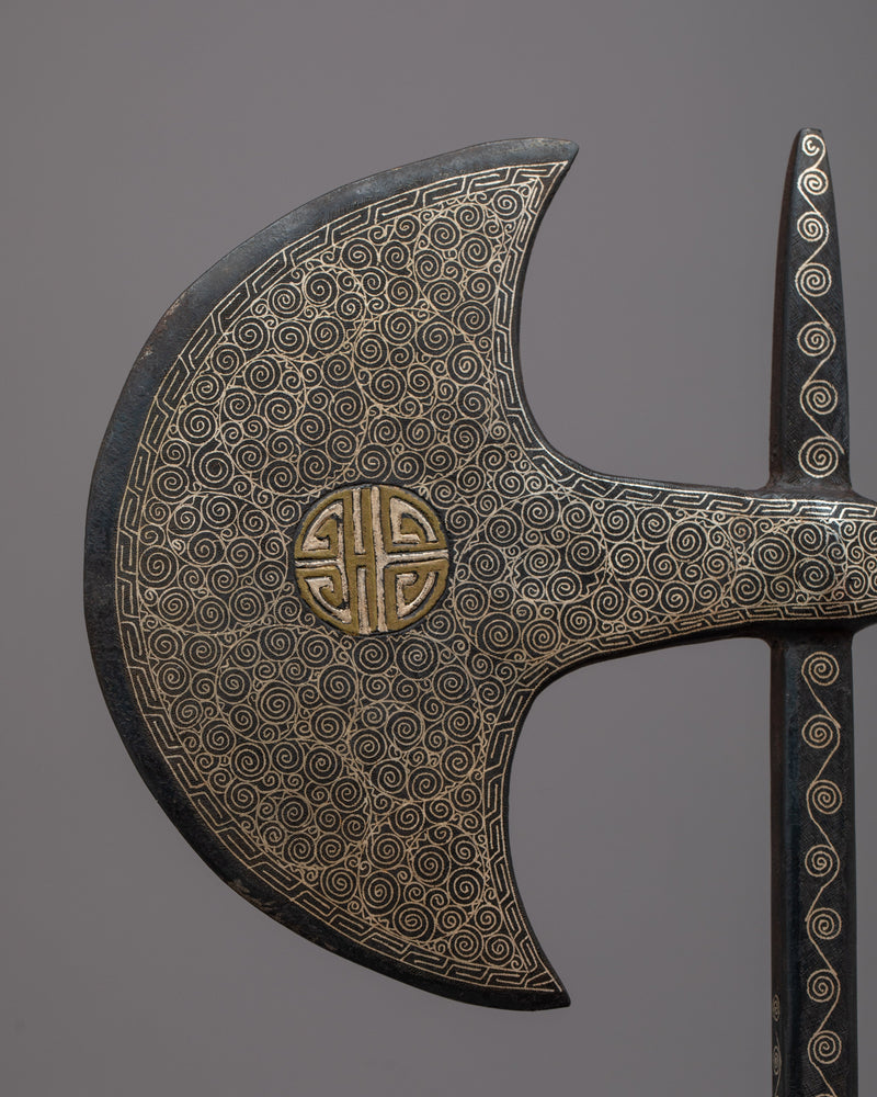 Tibetan Iron Axe | Sacred Tool Symbolizing Strength and Spiritual Protection