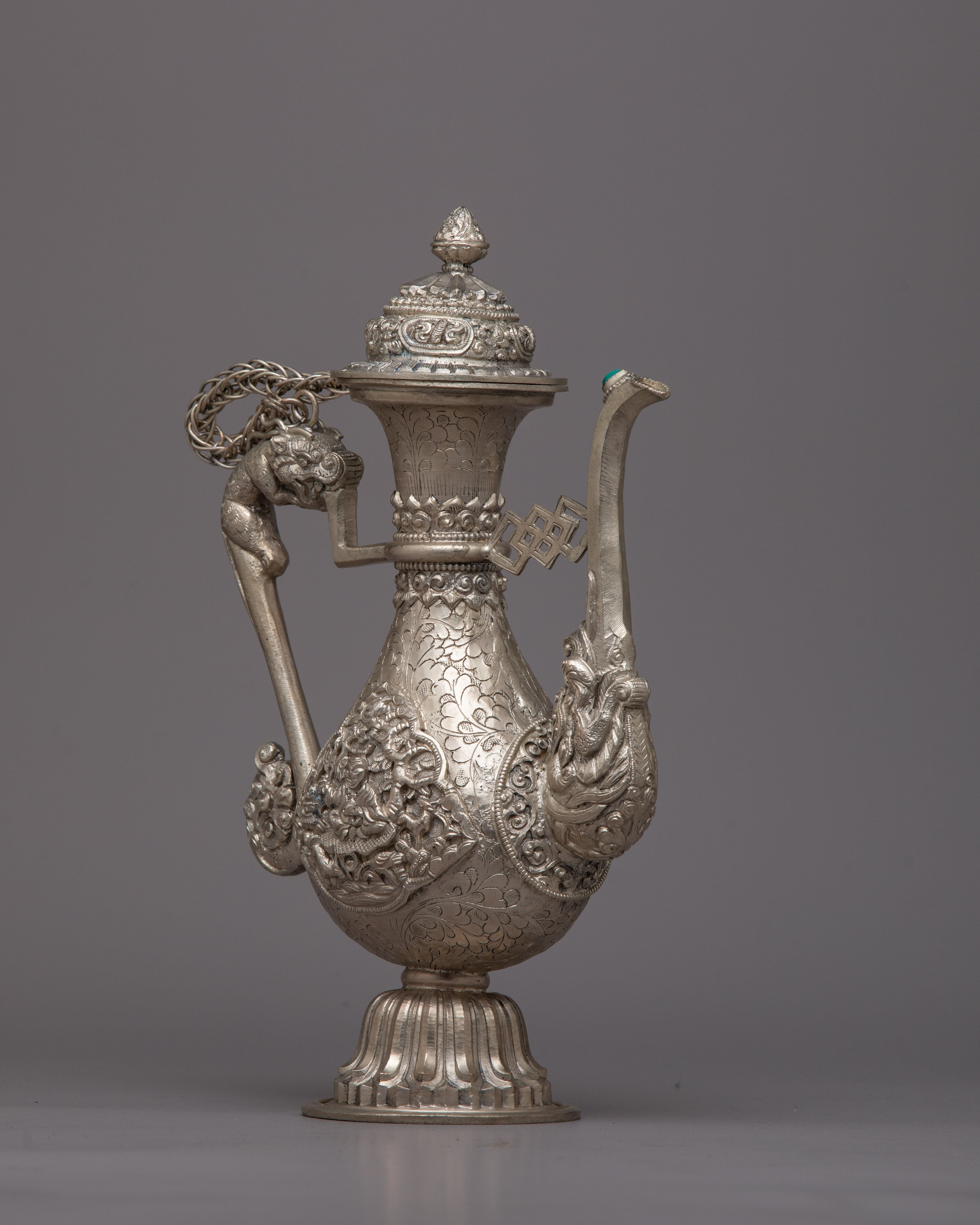 Tibetan Ritual Bumpa Vase | Sacred Religious Vessel for Purity and Spiritual Blessings