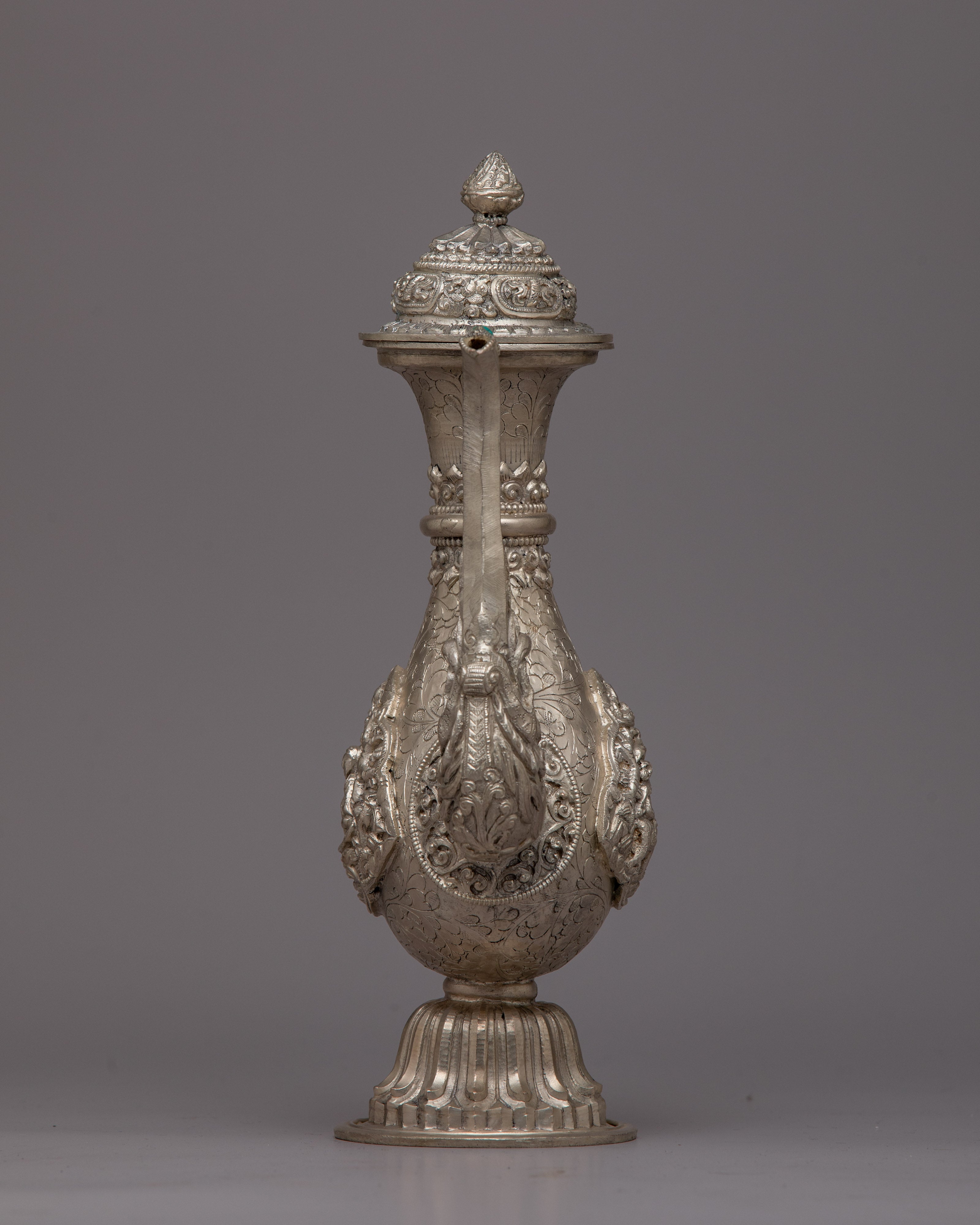 Tibetan Ritual Bumpa Vase | Sacred Religious Vessel for Purity and Spiritual Blessings