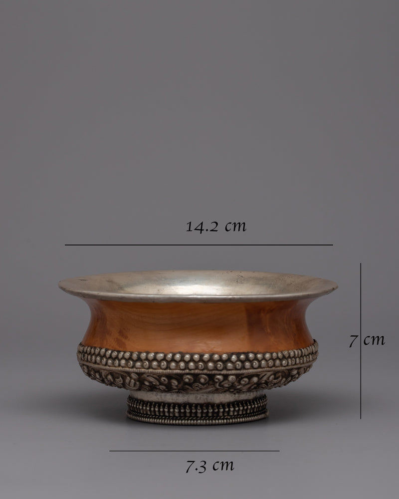 Tibetan Bowl | Handcrafted Vessel Infusing Buddhist Wisdom and Serenity