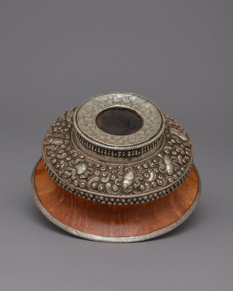 Tibetan Bowl | Handcrafted Vessel Infusing Buddhist Wisdom and Serenity