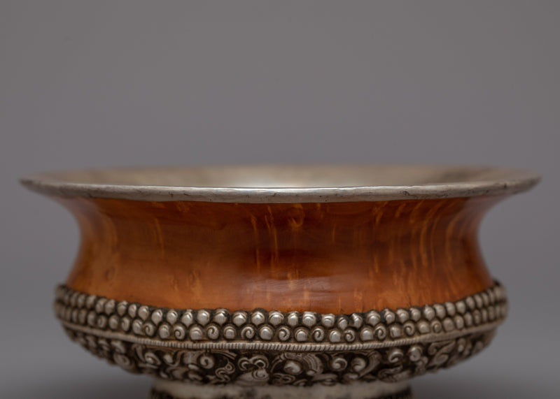 Tibetan Bowl | Handcrafted Vessel Infusing Buddhist Wisdom and Serenity