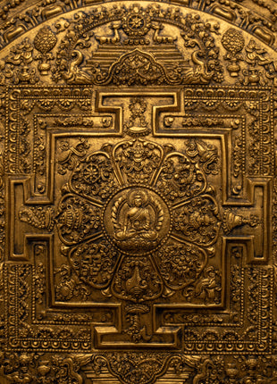 Stunning Ethnic Wall Hanging  |  Traditional Tibetan Art for Home Decor