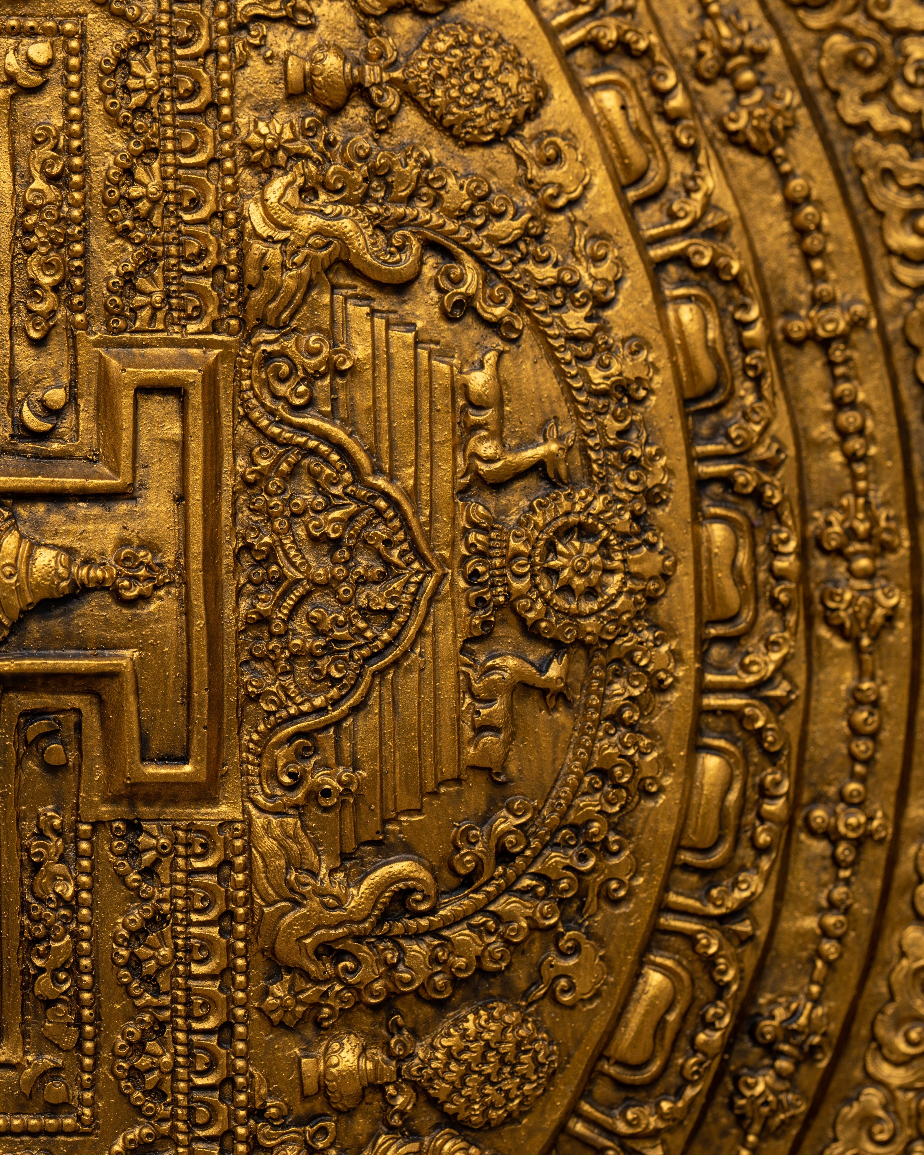 Stunning Ethnic Wall Hanging  |  Traditional Tibetan Art for Home Decor