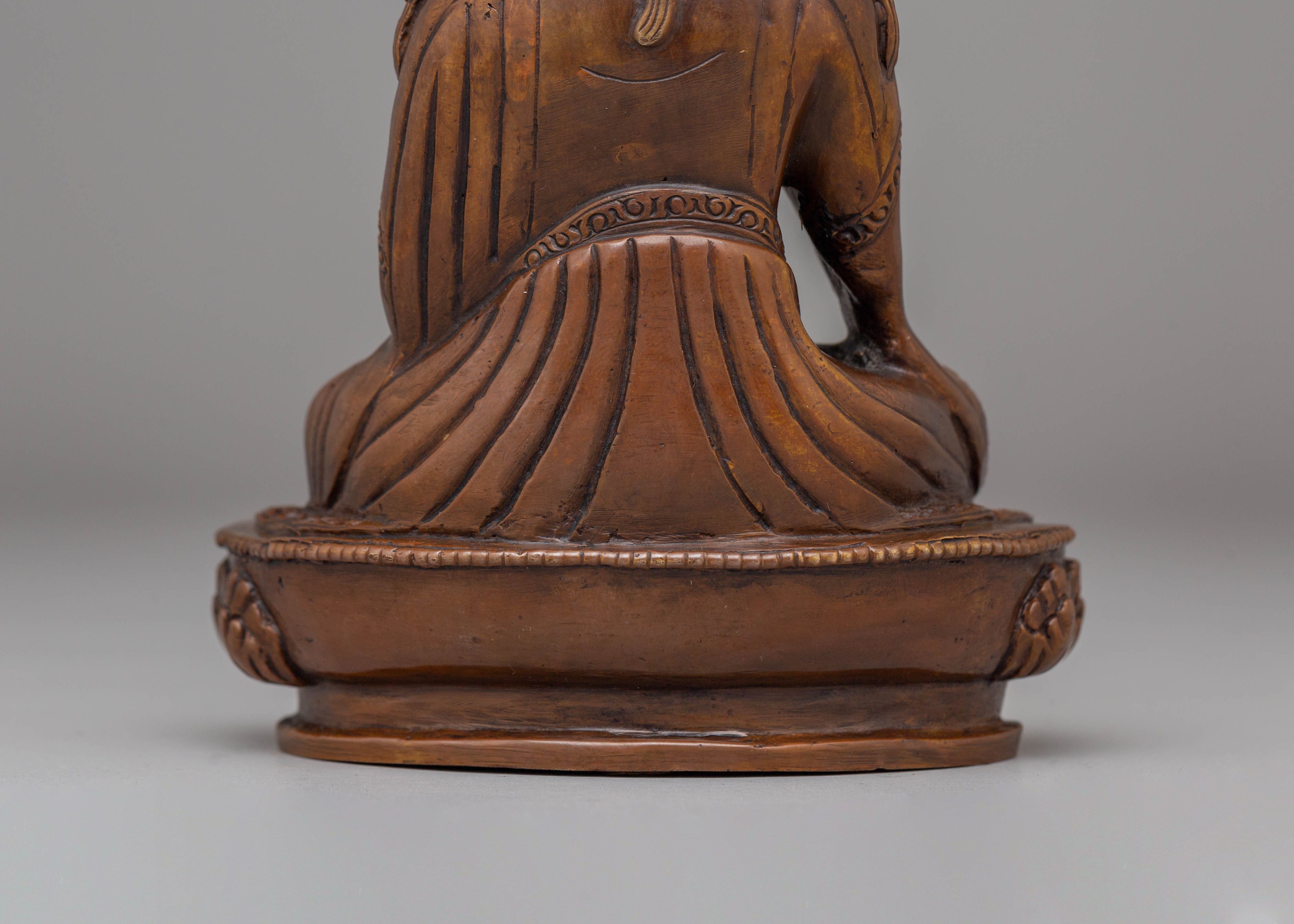 Handcrafted Tibetan Guru Tsokye Dorje Statue | Tibetan Deity Sculpture