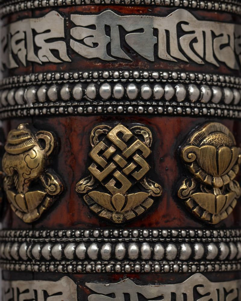 Traditional Prayer Wheel | Handcrafted for Spiritual Practices