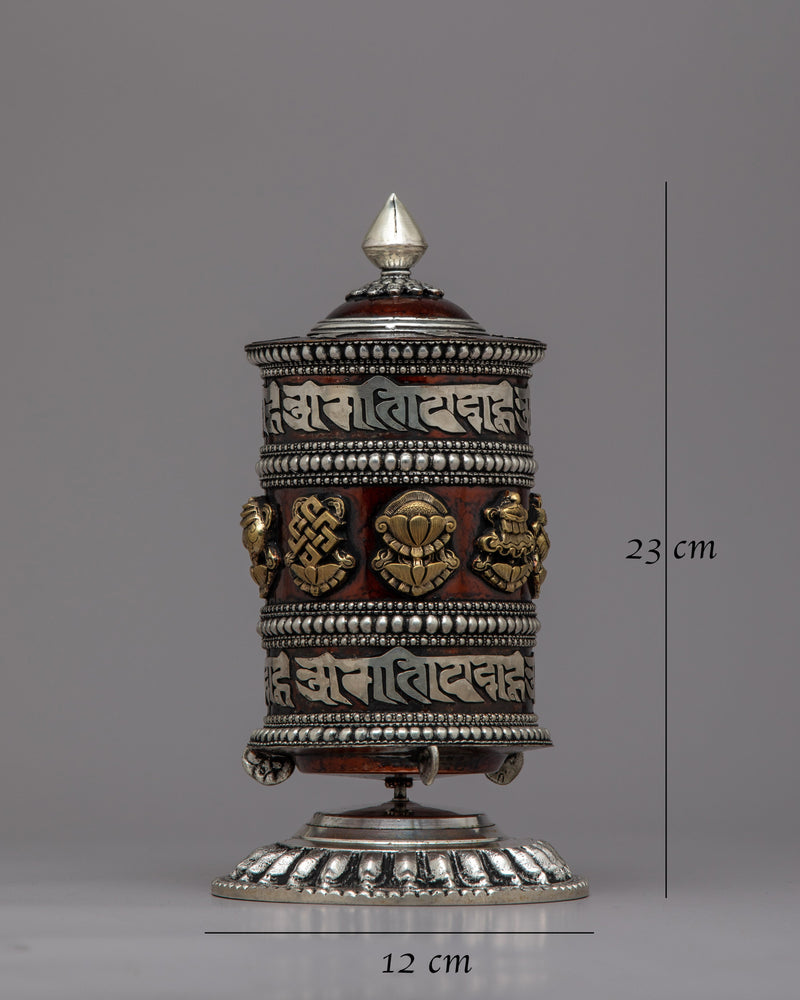 Traditional Prayer Wheel | Handcrafted for Spiritual Practices