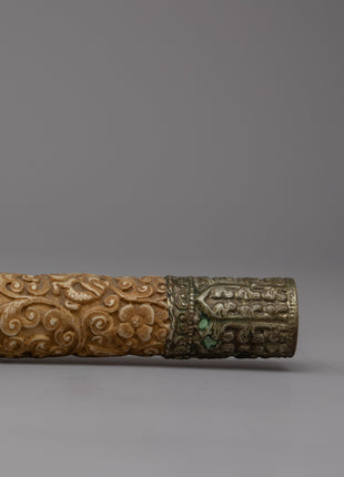 Spiritual Tibetan Kangling | Elegant Ritual Trumpet with Unique Craftsmanship