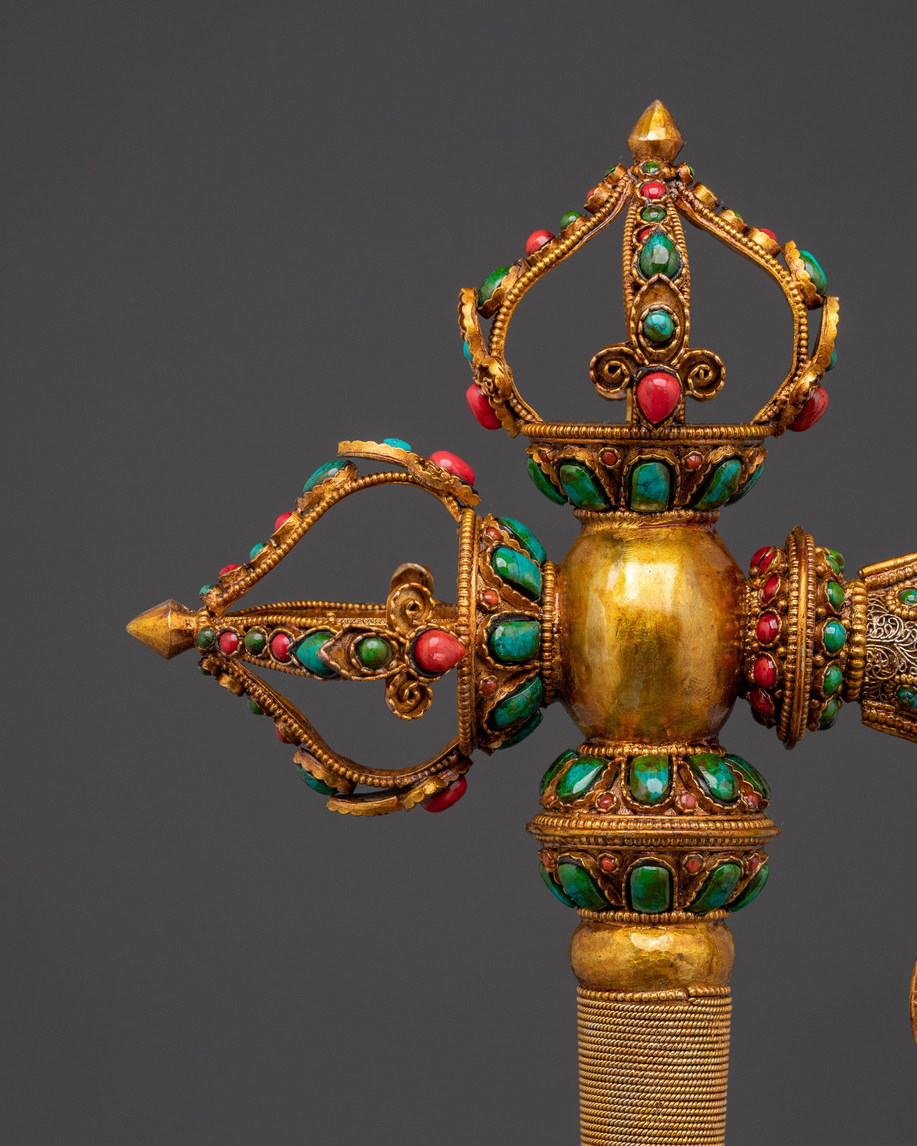 Handmade Copper Axe for Ritual Ceremonies | Gold Plated Sacred Ritual Tool