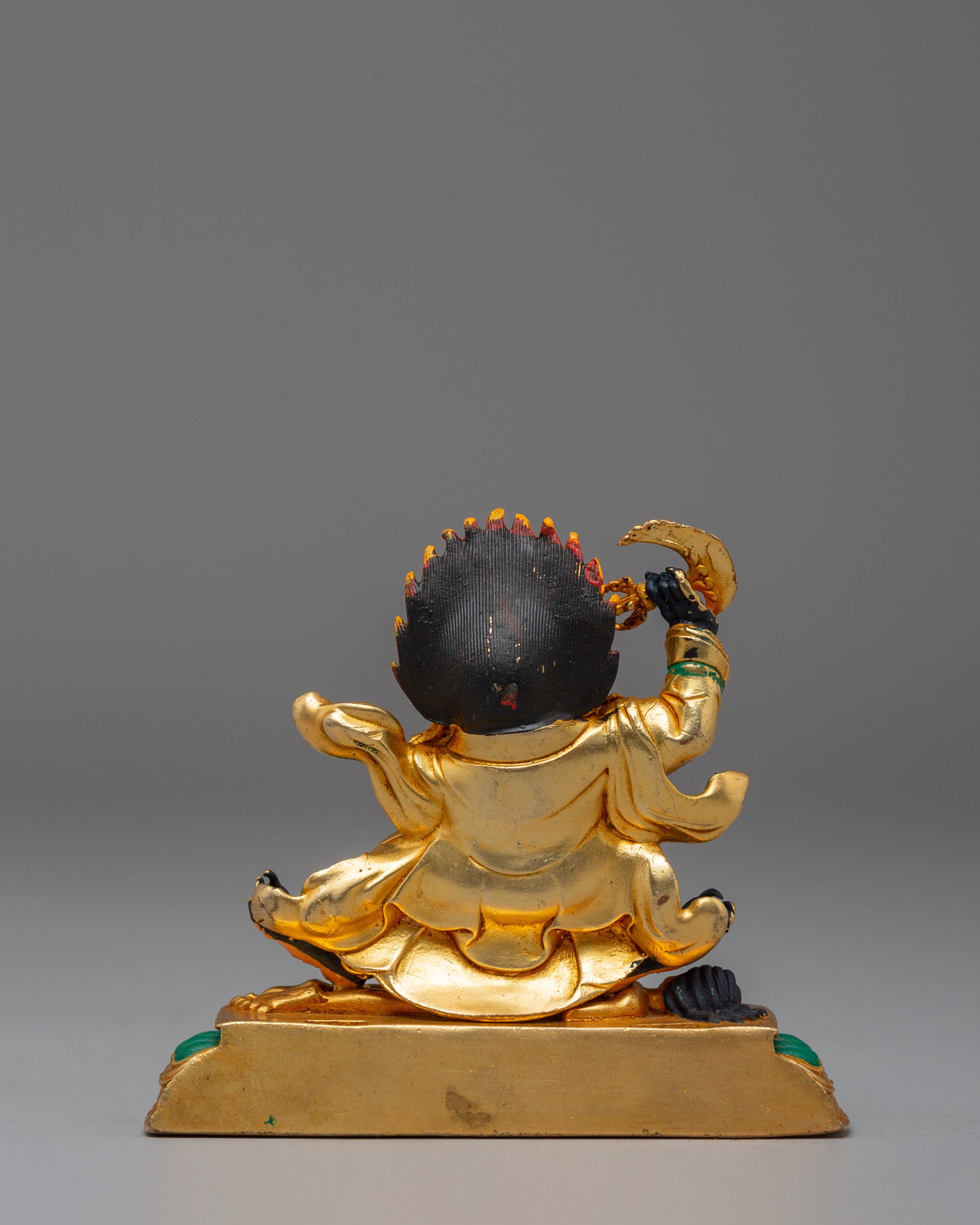 Handcrafted Mahakala Bernagchen Sculpture | Buddhist Shrine Decor