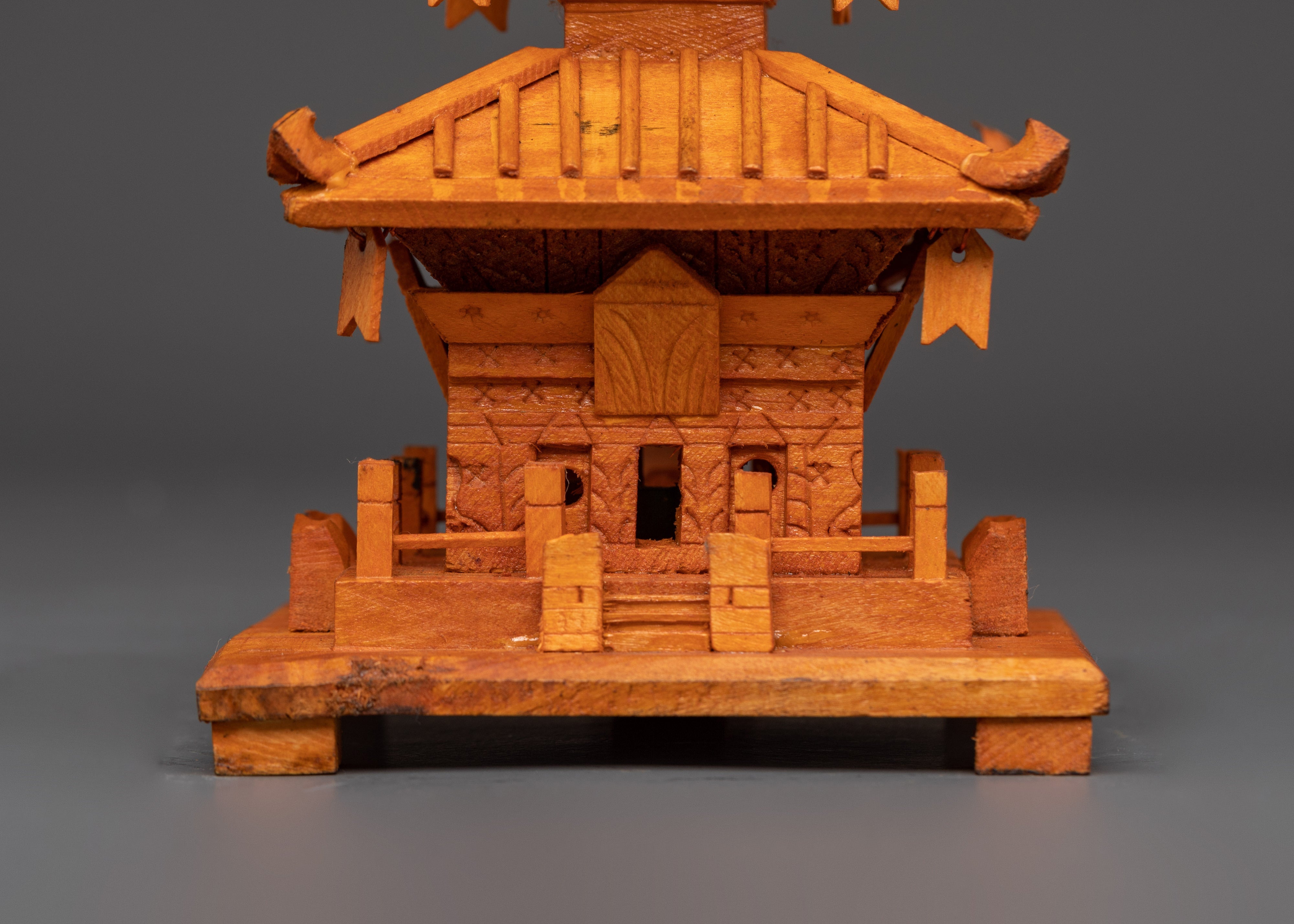 Wooden Buddhist Religious Stupa | For Ritual Use