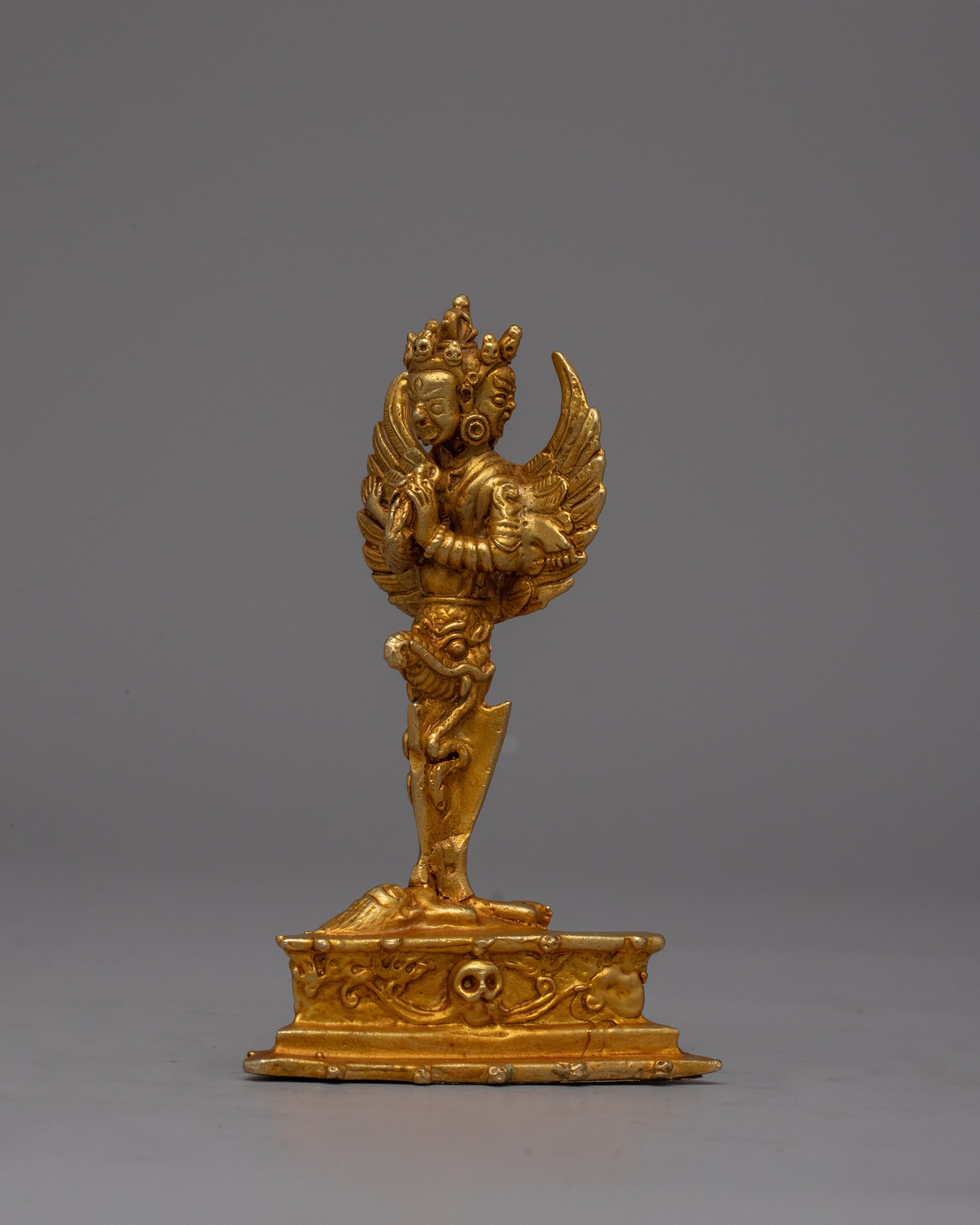 Elegant Copper Phurba | Electro Gold Plated Ritual Dagger