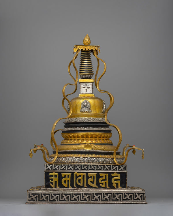 Decorative Buddhist Stupa Sculpture