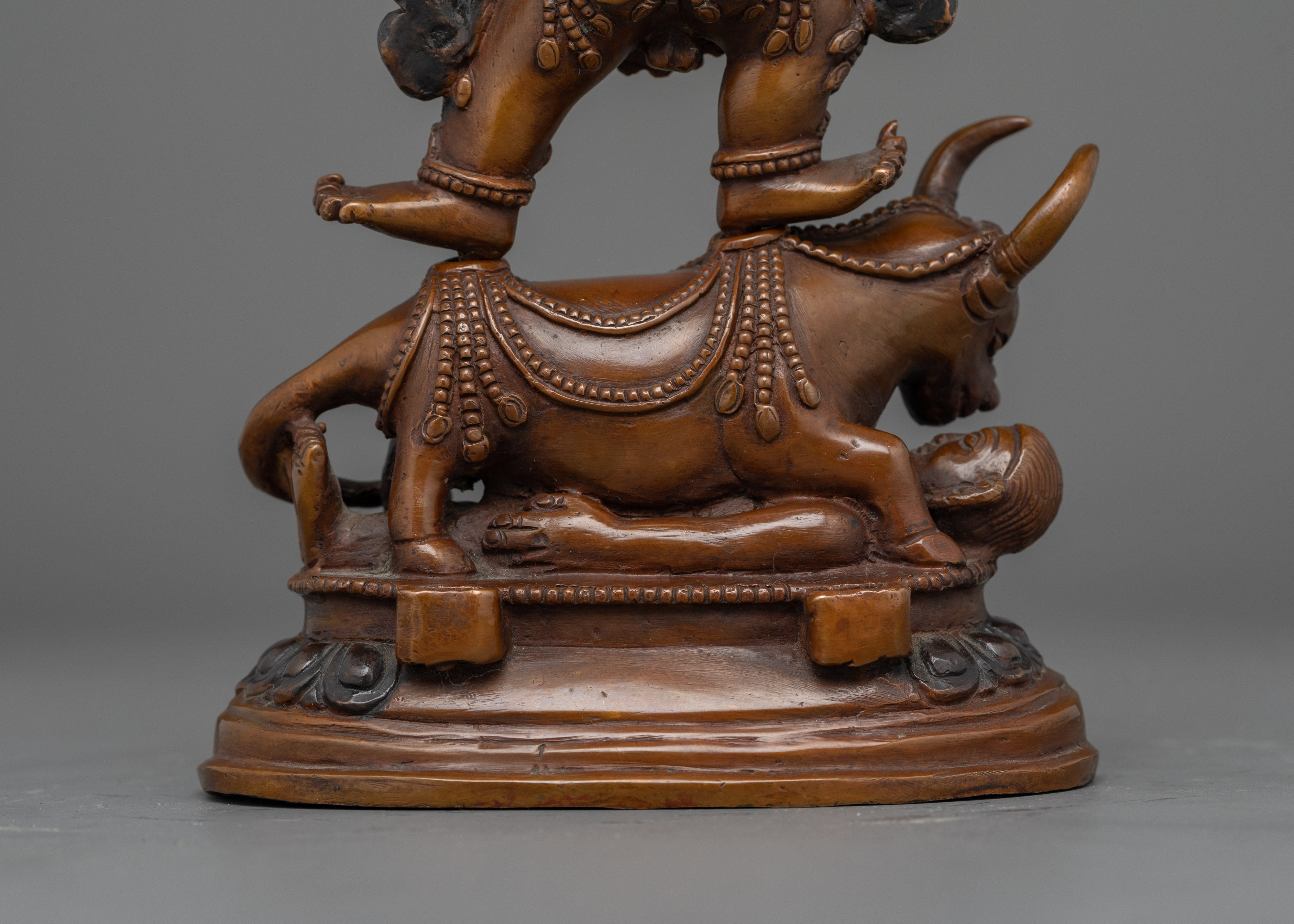 Two-Arms Yamantaka Handmade Statue | Embodiment of Wrathful Compassion