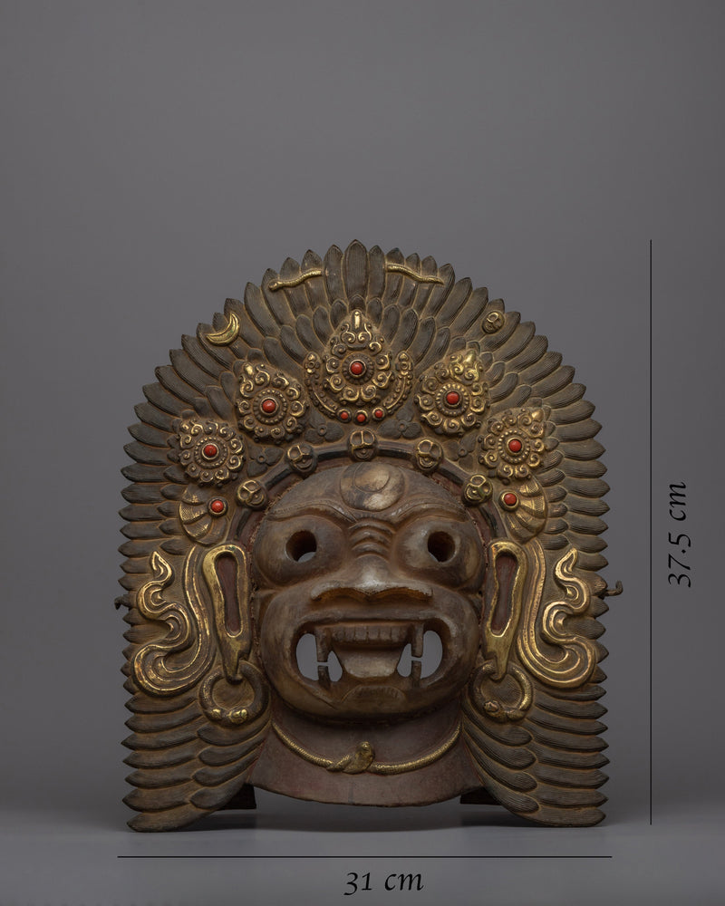 Bhairav Mask Wall Hanging | the Fierce Protector for Spiritual Devotion and Home Decor