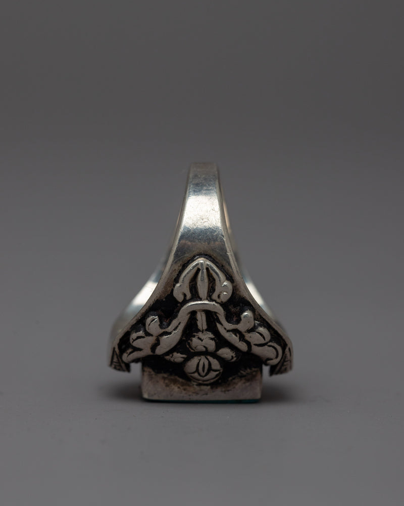 Tibetan Buddhist Ring | Handcrafted Ring with Spiritual Significance