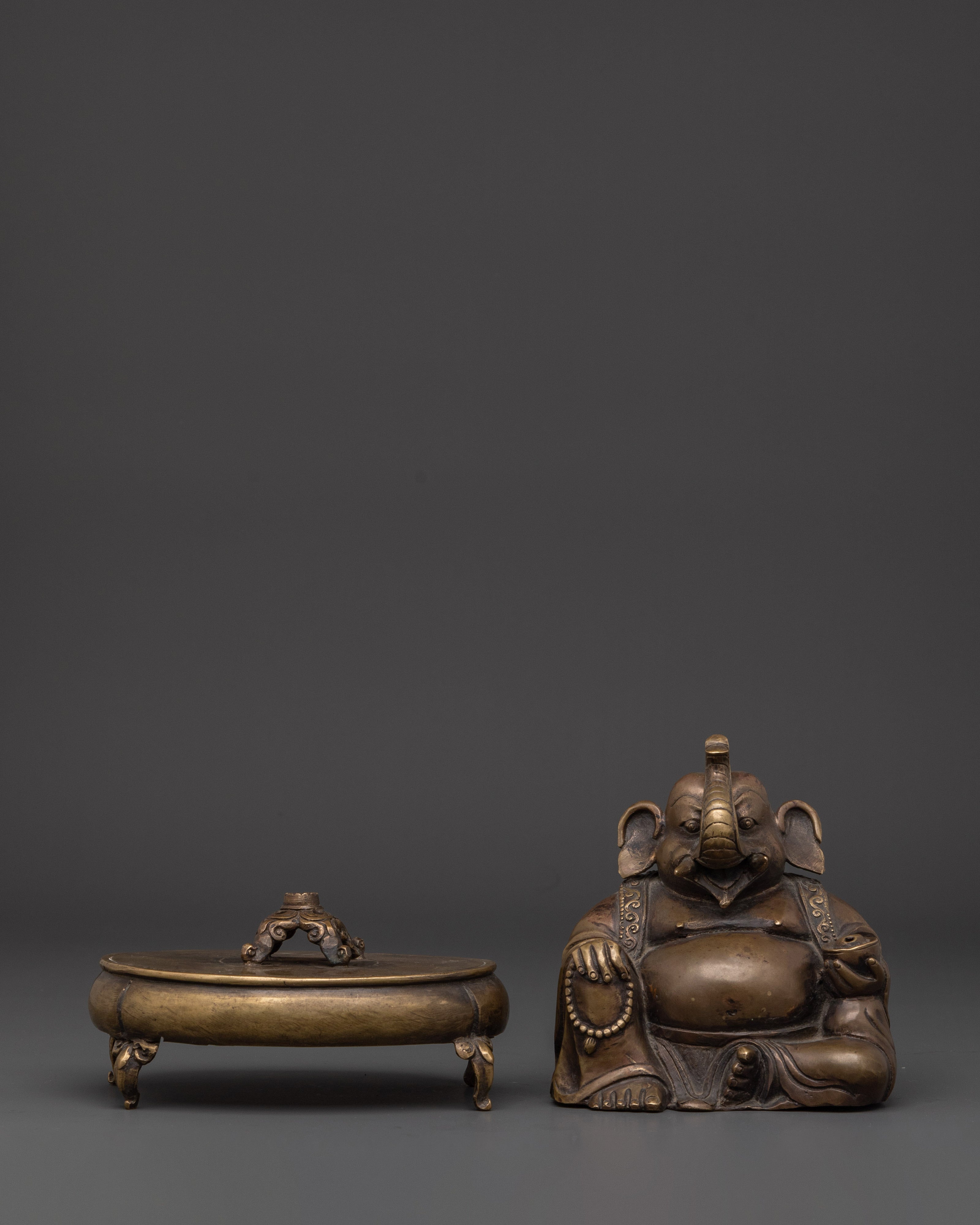 Ganesha Incense Burner | Traditional Elephant God Incense Holder for Meditation