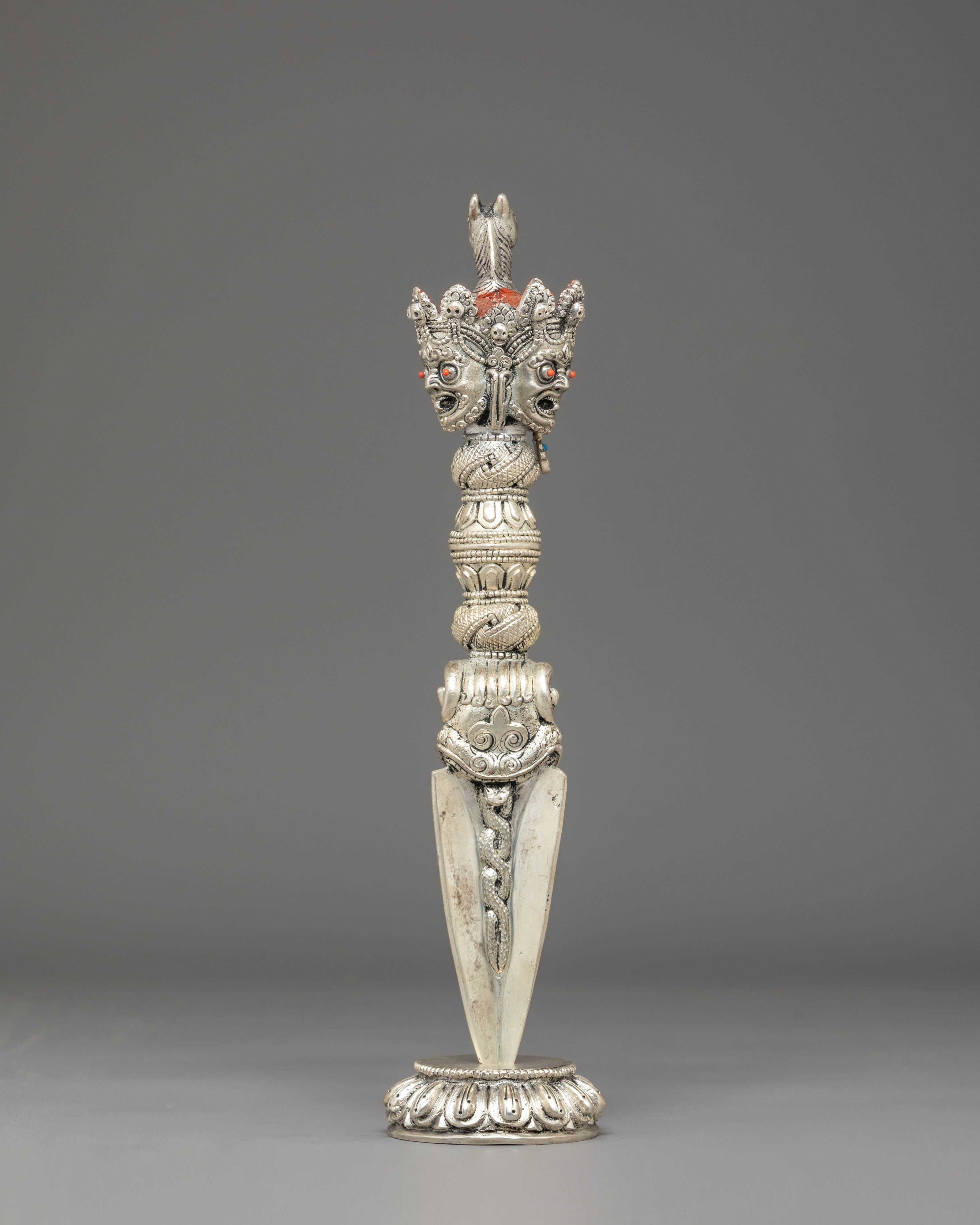 Silver Plated Phurba for Ritual Use | Symbol of Protection