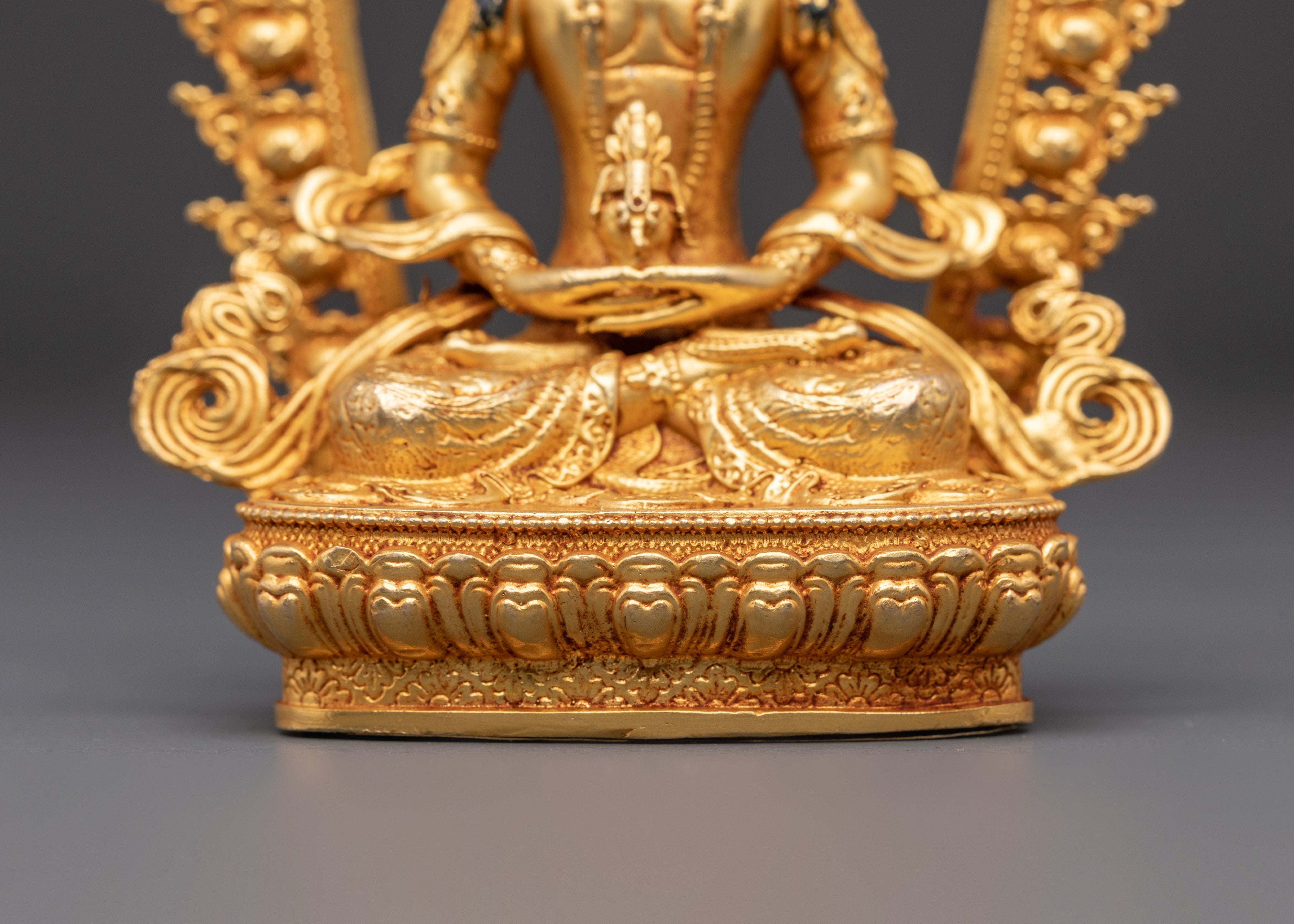 Gold Plated Amitayus Buddha | Buddha of Longevity