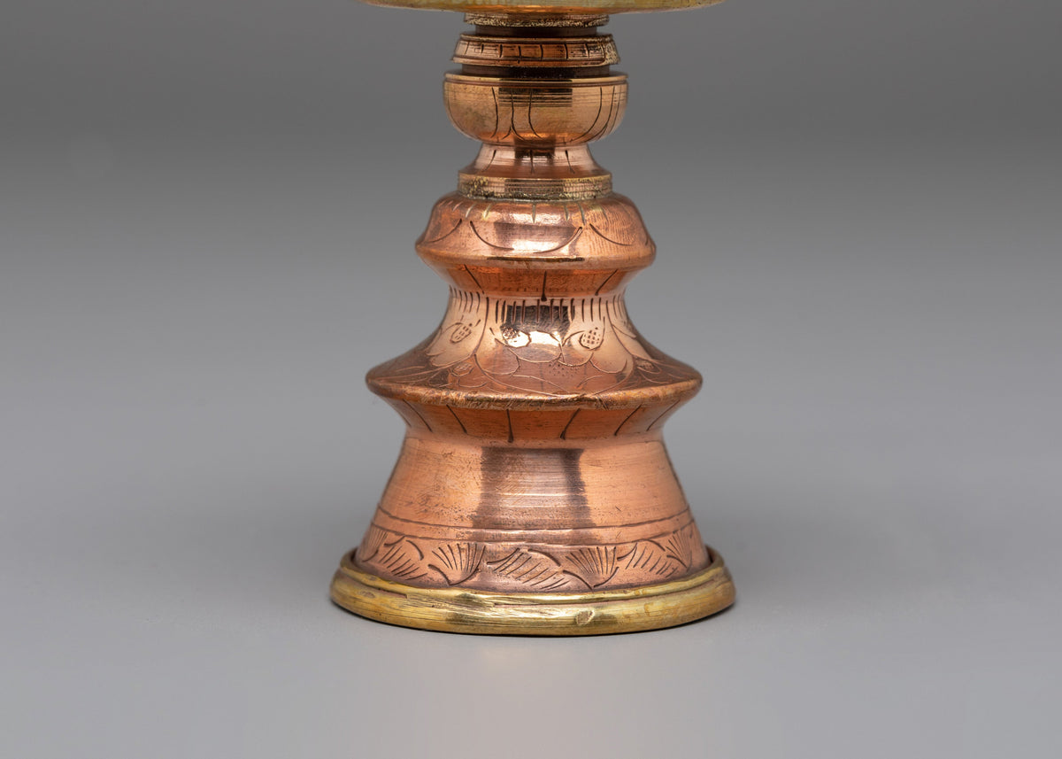 Himalayan Meditation Butter Lamp | Tibetan Buddhist Offering Vessel
