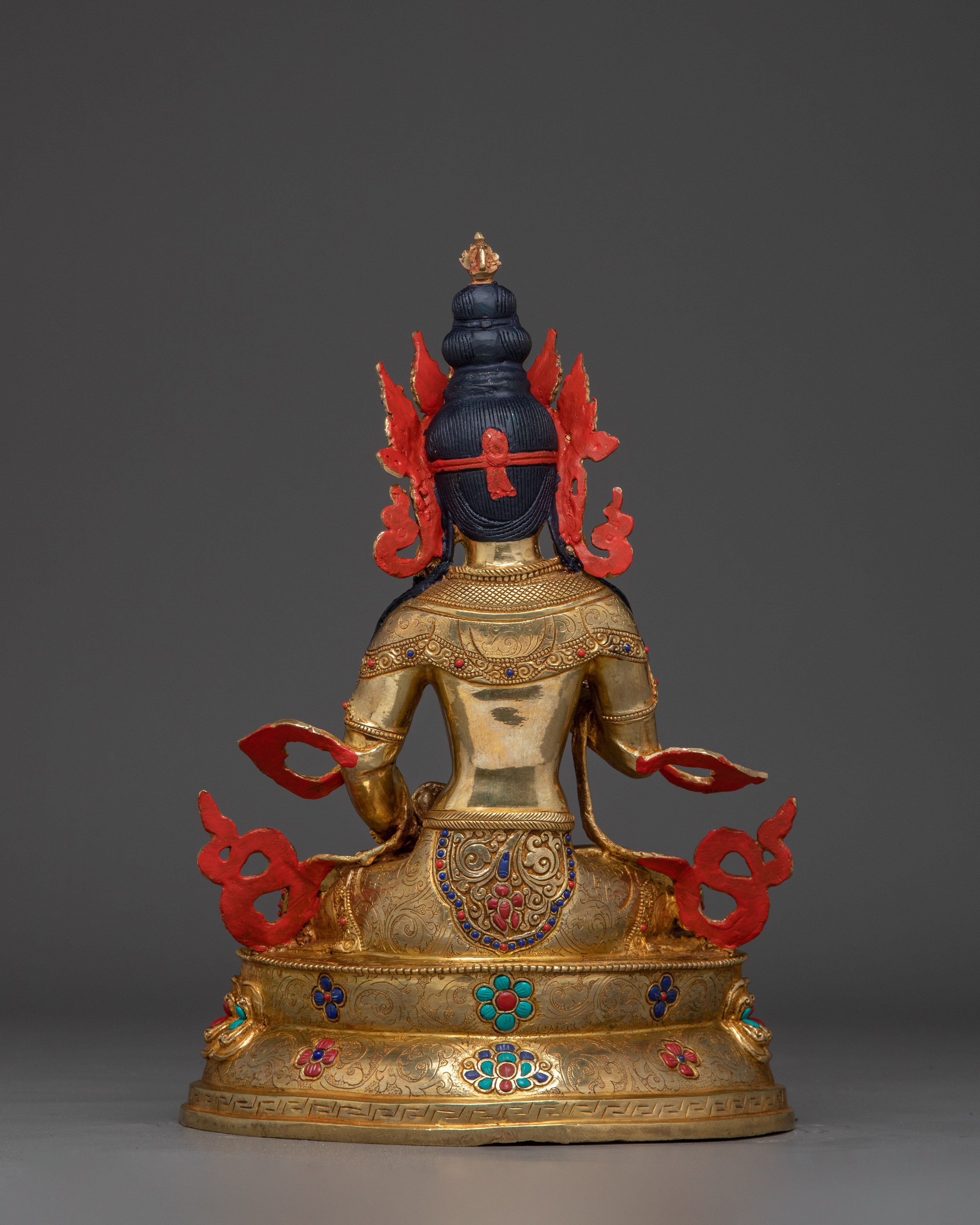 Handmade Dorje Sempa Golden Statue | Vajrasattva - Embodiment of Purification