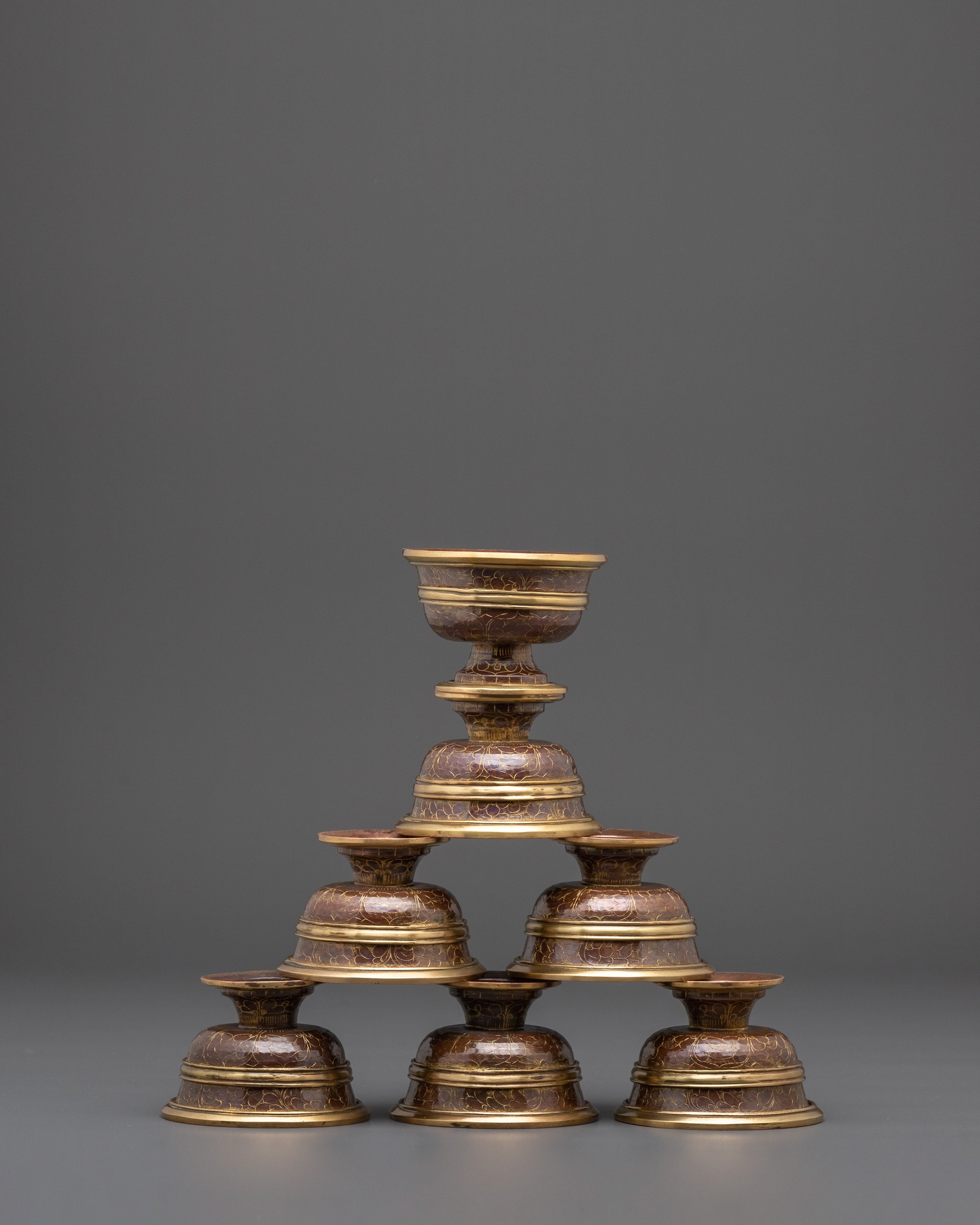 Water Bowl Set for Offering Ceremonies | Spiritual Buddhist Set