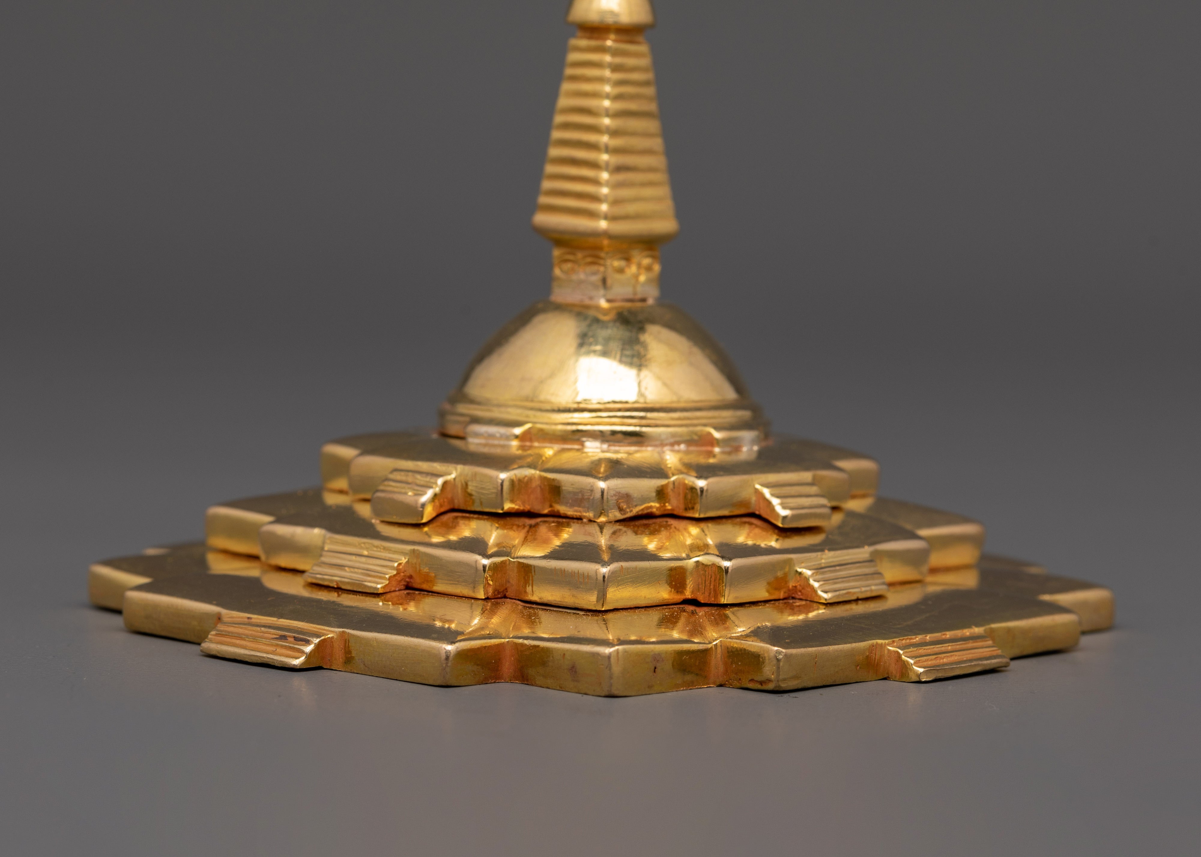 Stupa Buddhist Shrine Decor | Altar Stupa for Meditation
