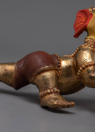 Sacred Ganesh Statue | Gold-Plated for Spiritual and Decorative Appea