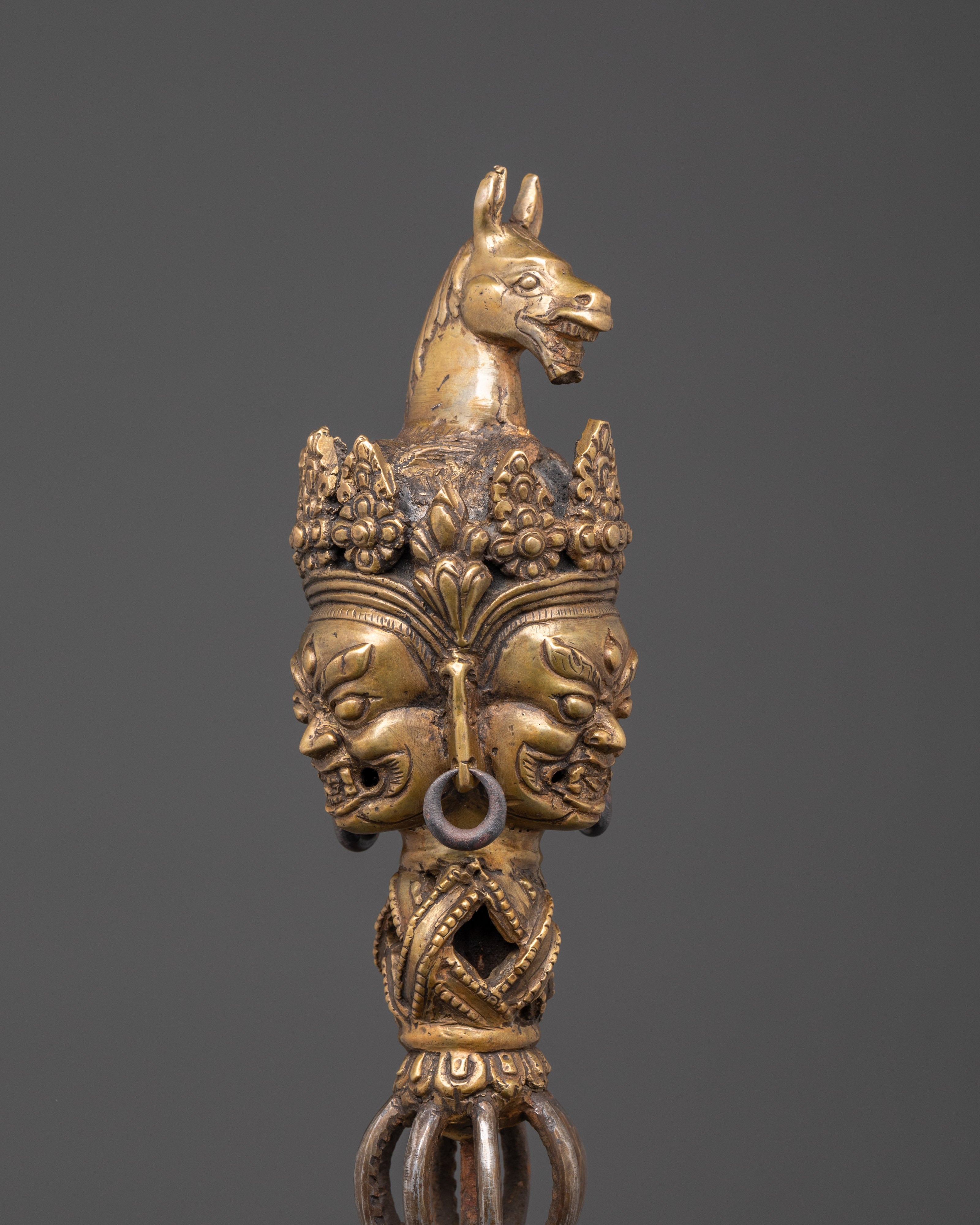Handcrafted Bronze Phurba Dagger | Tibetan Buddhist Phurba