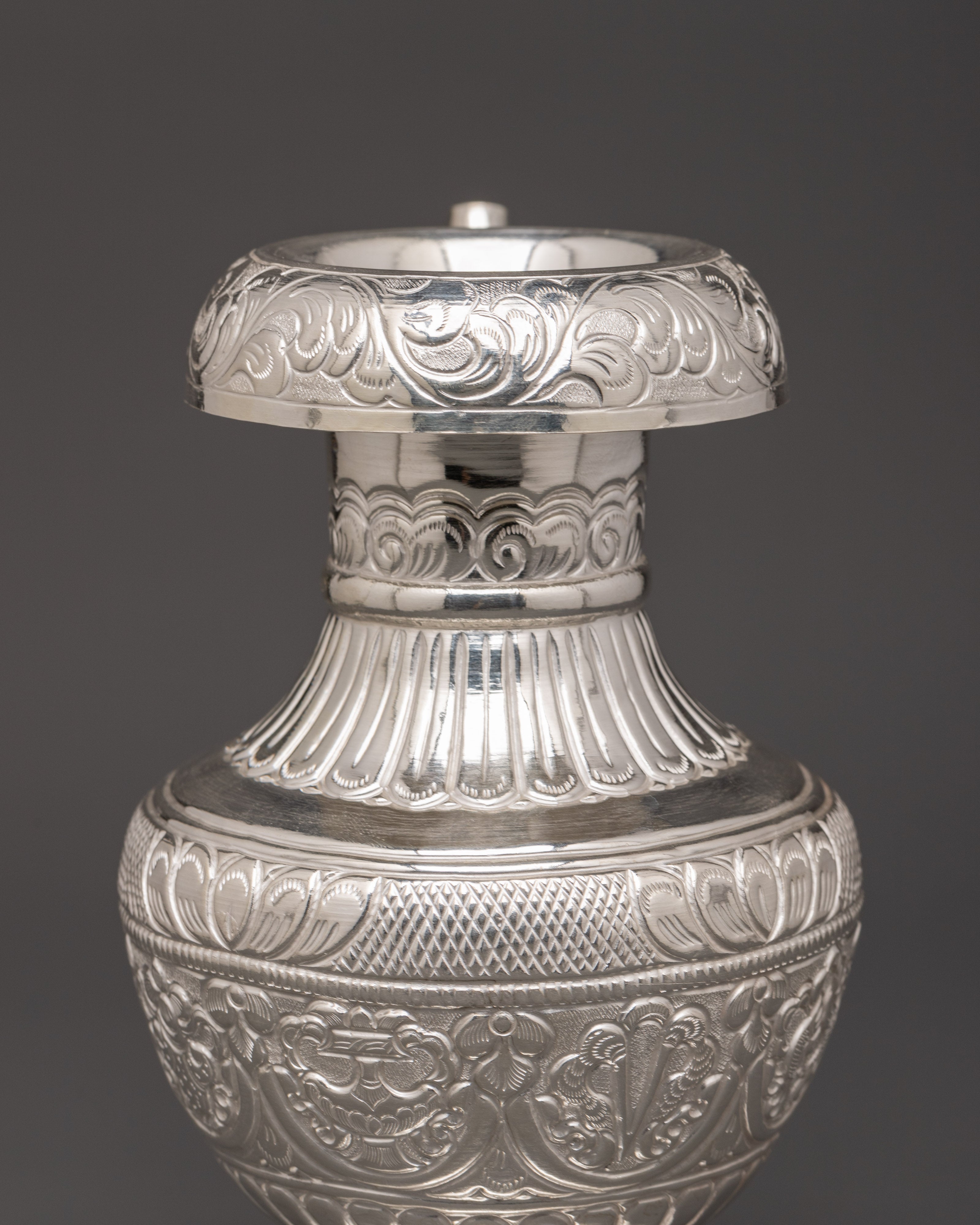 Karuwa Traditional Vessel | Water Offering Pure Silver Karuwa