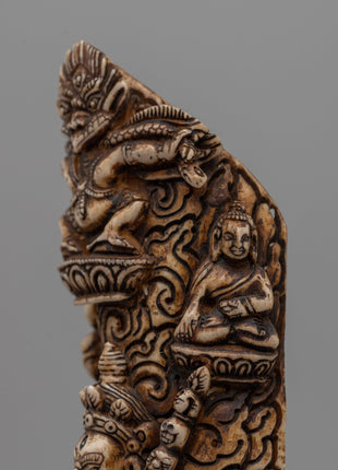 Hand-Carved Buffalo Bone Vajravarahi Décor | Spiritual Home and Altar Art