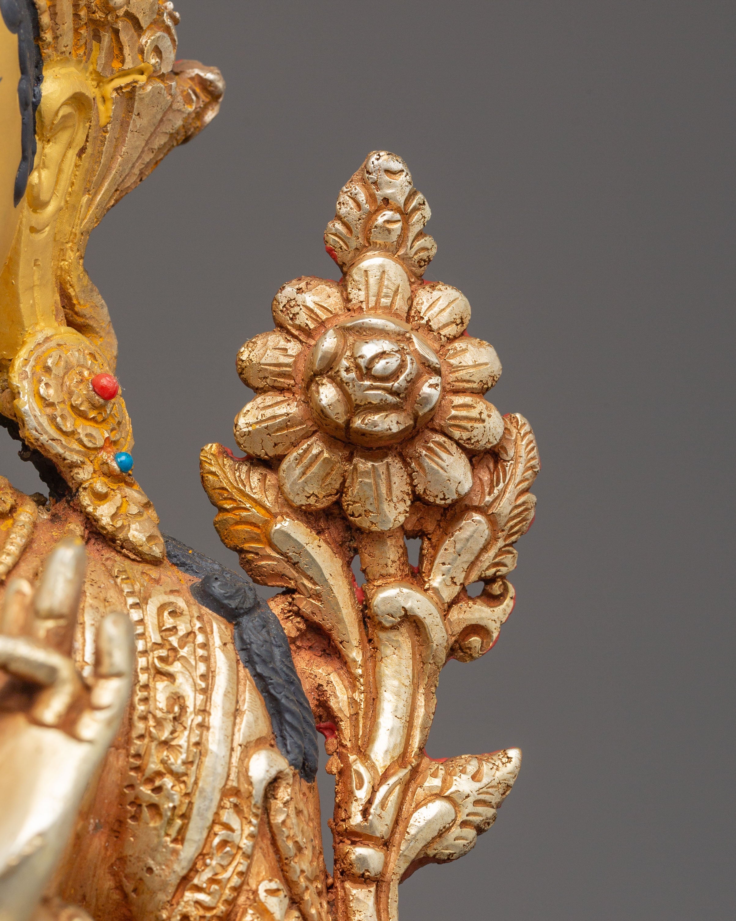 Compassionate Bodhisattva Shyama Tara Statue | Green Tara Tibetan Figurine