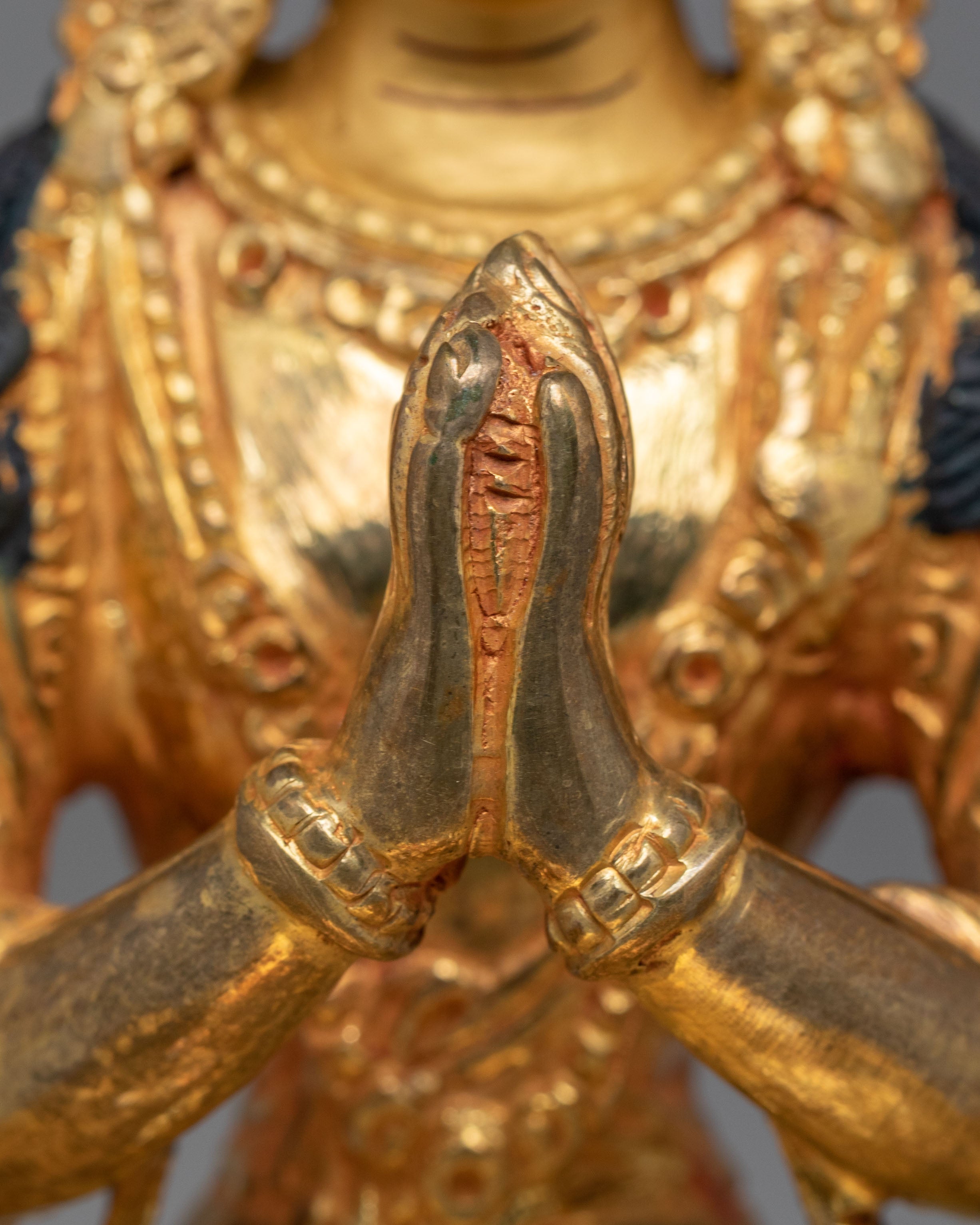 Spiritual Chenrezig on Throne Statue | Symbol of Compassion & Protection
