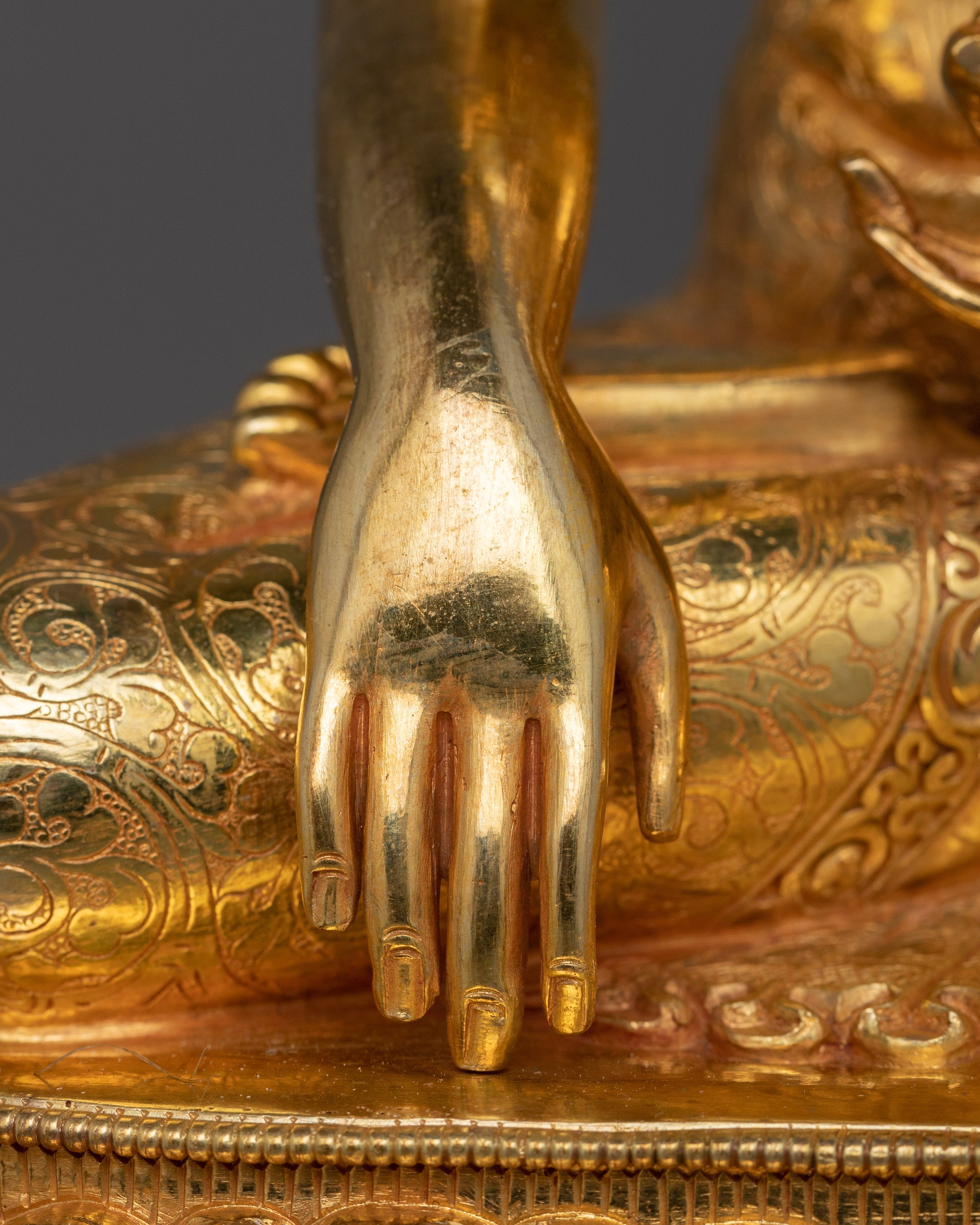 Tibetan Handmade Statue of Shakyamuni Buddha | Light of Asia