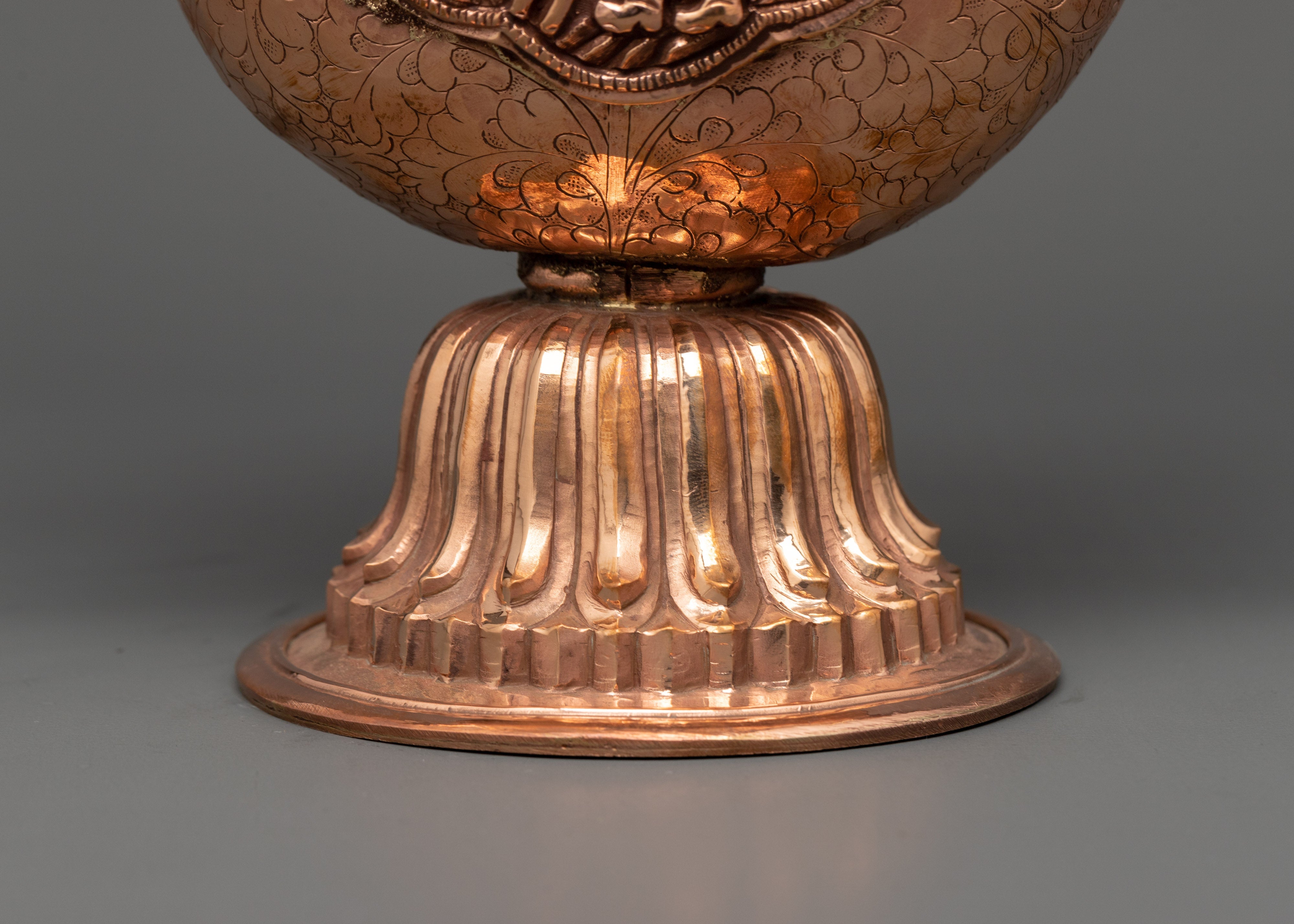 Buddhist Ritual Ceremonial Ewer | Dragon Handle & Makara Spout