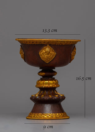 Tibet Butter Lamp for Sacred Light Offering | Lamp of Spiritual Wisdom and Serenity into Your Home