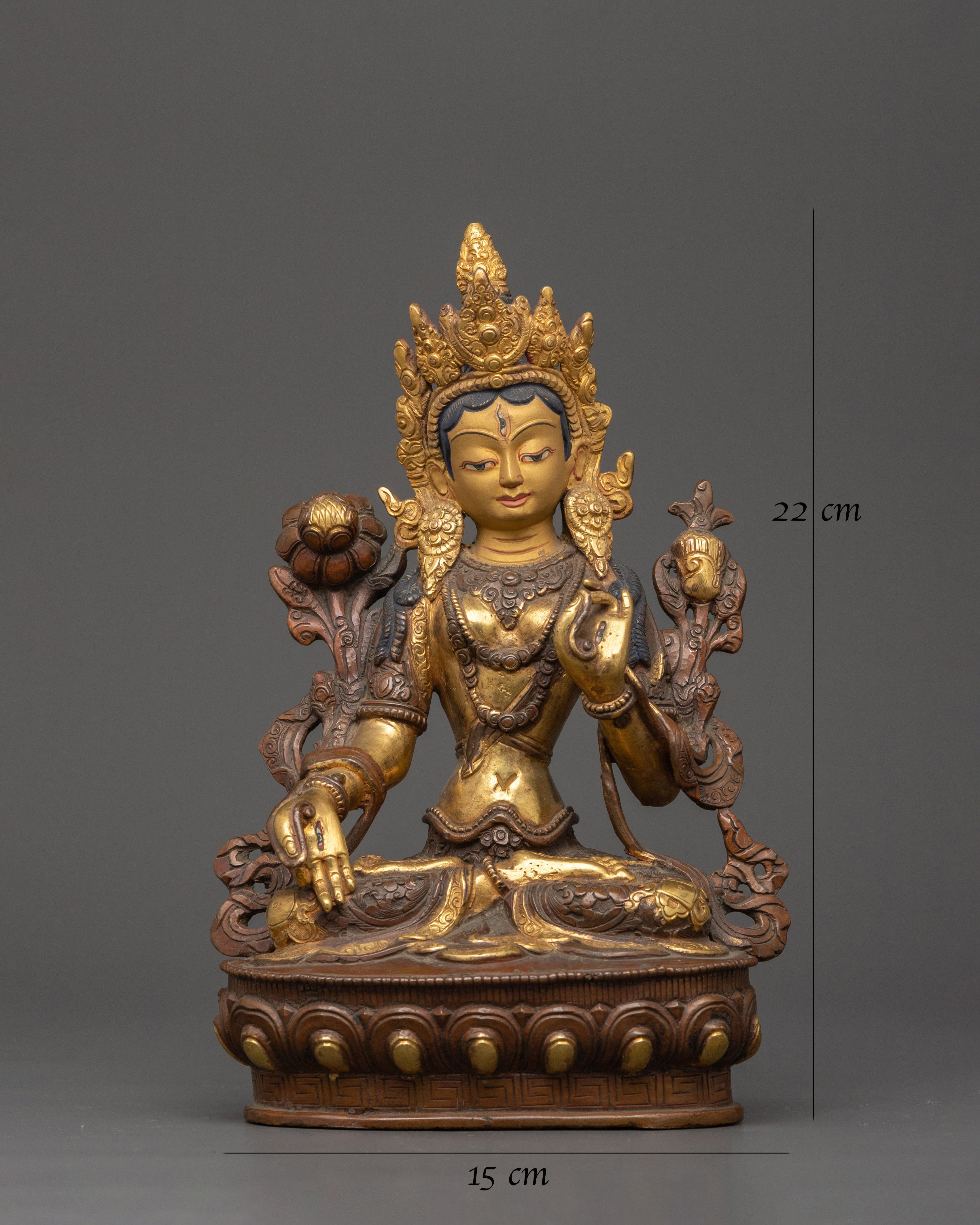 White Tara Statue with Seven Eyes | Buddhist Goddess of Healing and Longevity