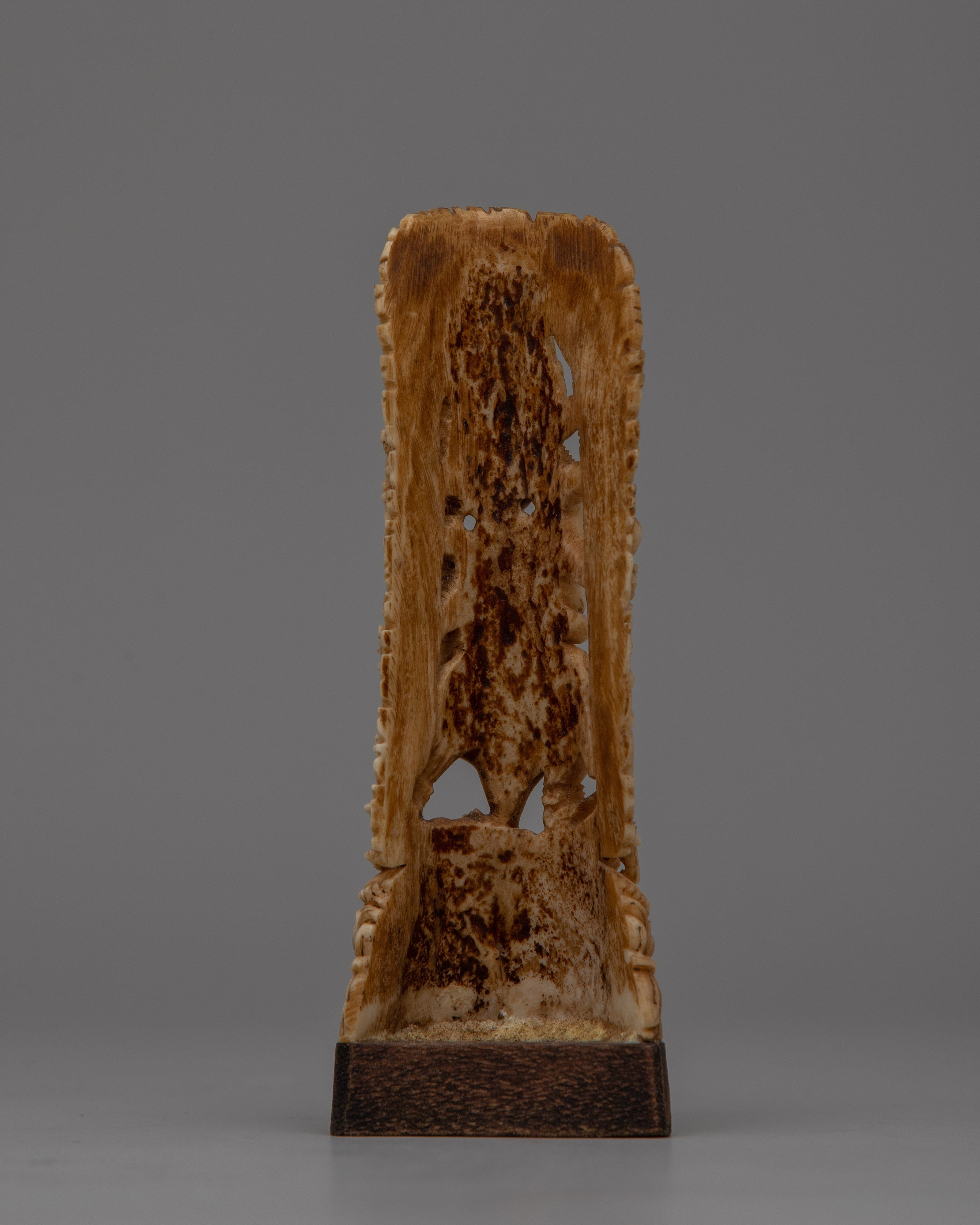 Six-Armed Mahakala Bone Stamp Statue | Symbol of Strength, Protection, and Spiritual Vigilance