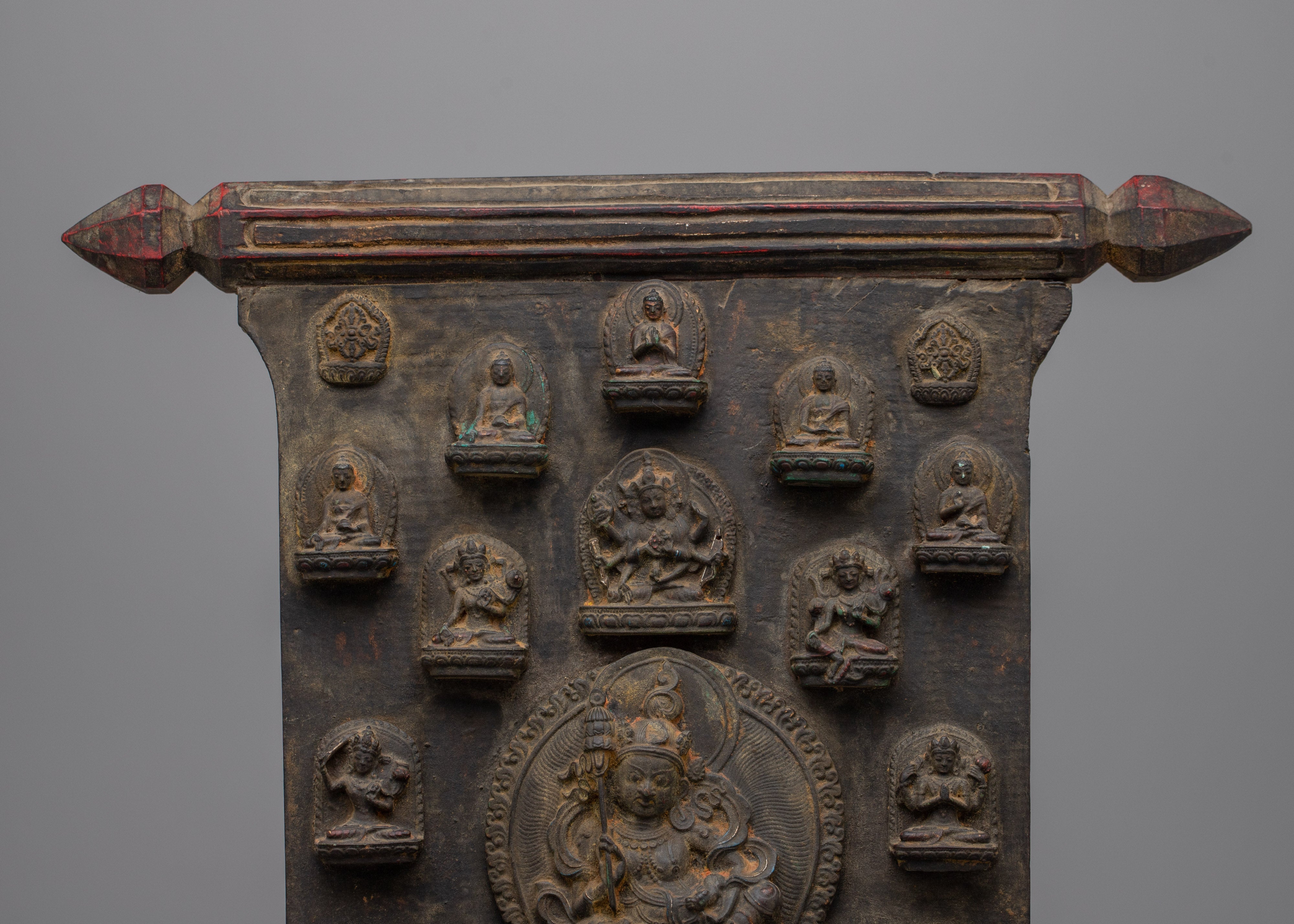 Namtoshe Wooden Wall Hanging Decor | Sacred Artwork Symbolizing Wealth and Protection