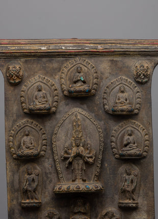 Avalokiteshvara Wood Wall Hanging Art | The Bodhisattva of Compassion for Spiritual Devotion