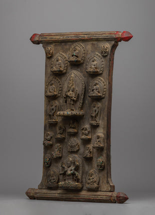 Avalokiteshvara Wood Wall Hanging Art | The Bodhisattva of Compassion for Spiritual Devotion