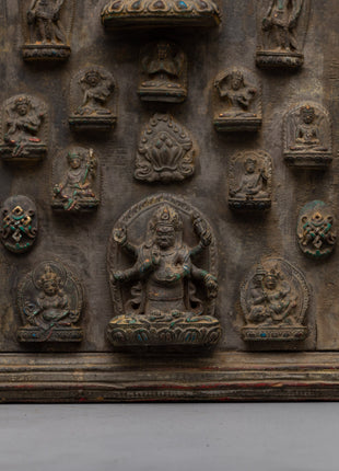 Avalokiteshvara Wood Wall Hanging Art | The Bodhisattva of Compassion for Spiritual Devotion