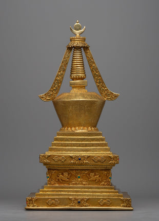 Stupa Chorten Buddhism | Handcrafted Symbol of Buddhist Wisdom and Tranquility