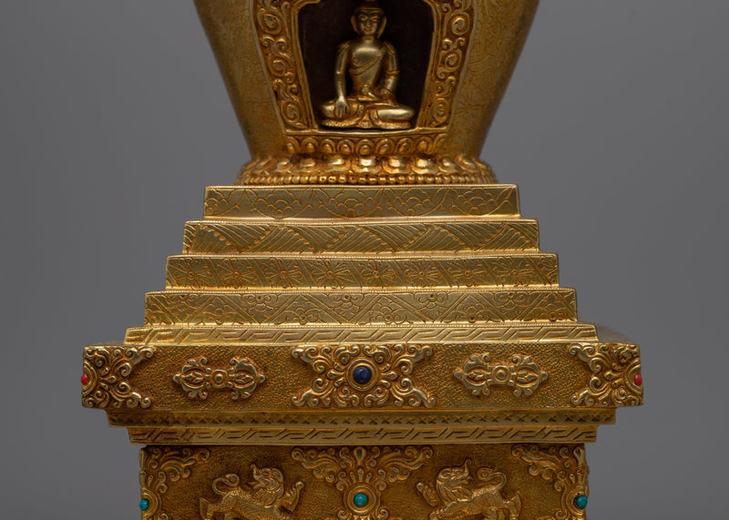 Stupa Chorten Buddhism | Handcrafted Symbol of Buddhist Wisdom and Tranquility