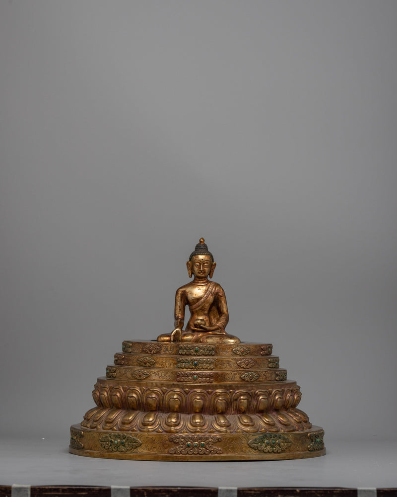 Buddhist Stupa Statue | Handcrafted Tibetan Symbol of Harmony and Wisdom