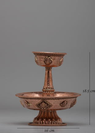 Traditional Buddhist Offering Serkyem | Handcrafted Sacred Tool for Spiritual Ceremonies
