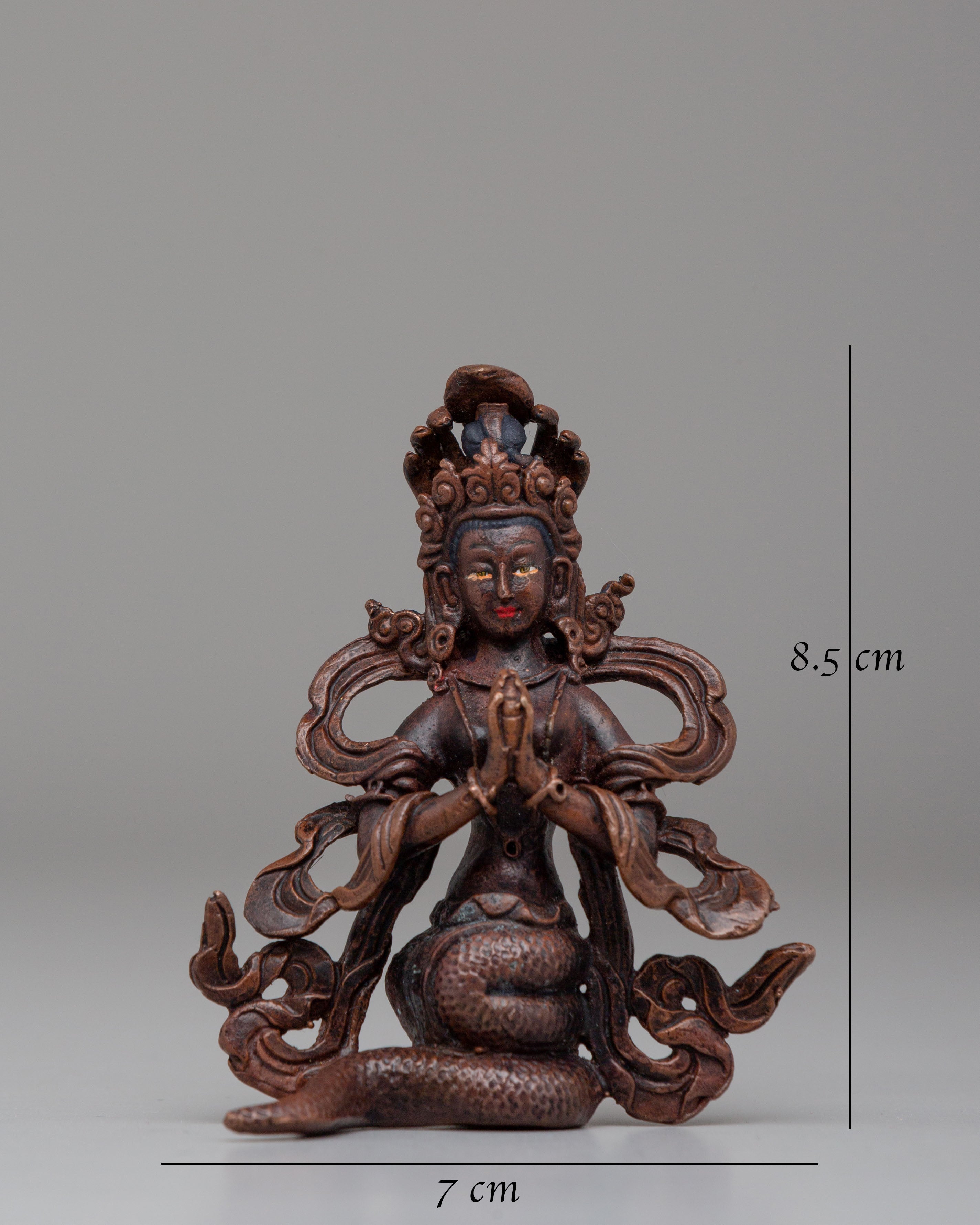 Nagkanya Goddess Statue | Copper Tibetan Deity Figurine