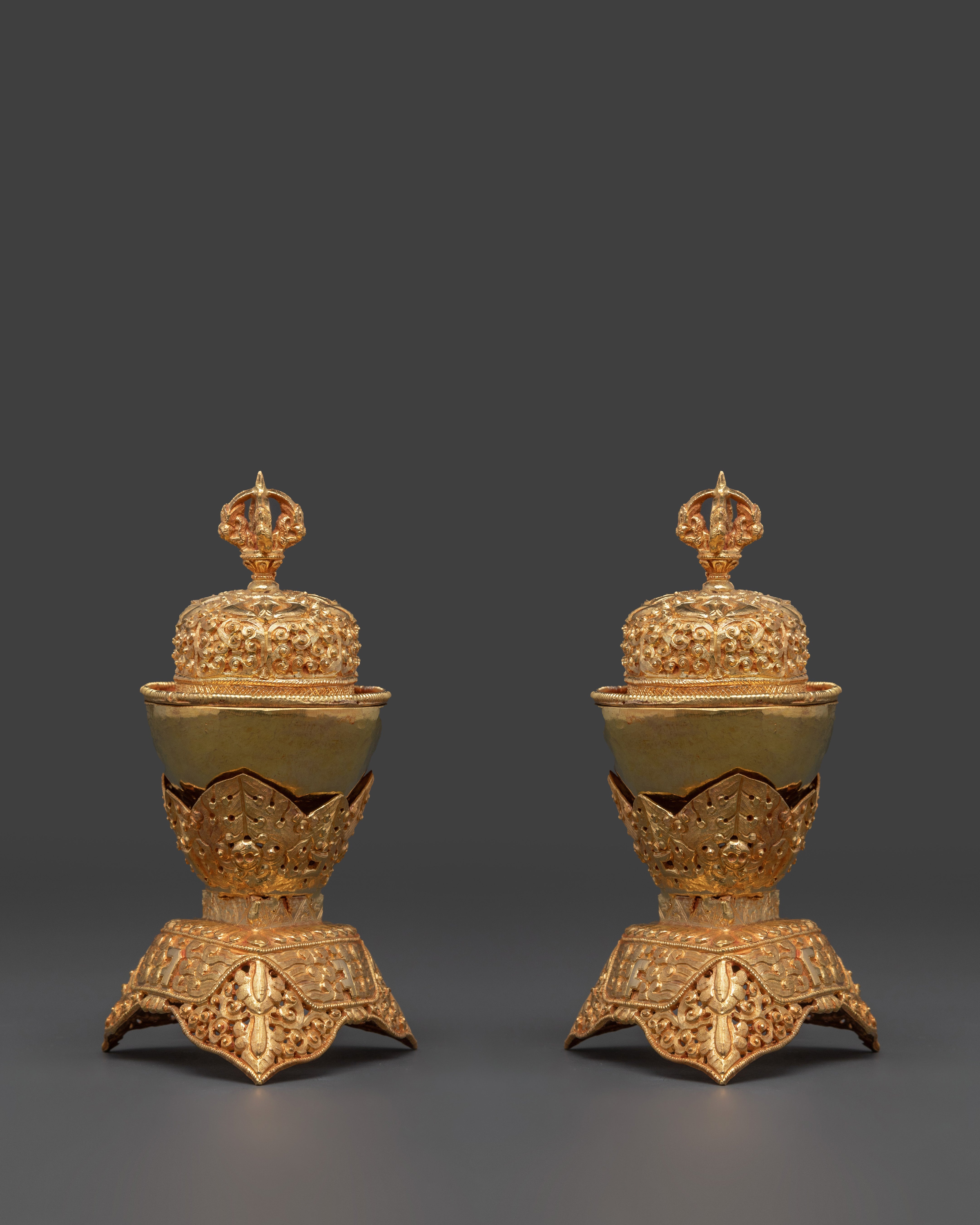 Gold Plated Kapala for Buddhist Ceremonies